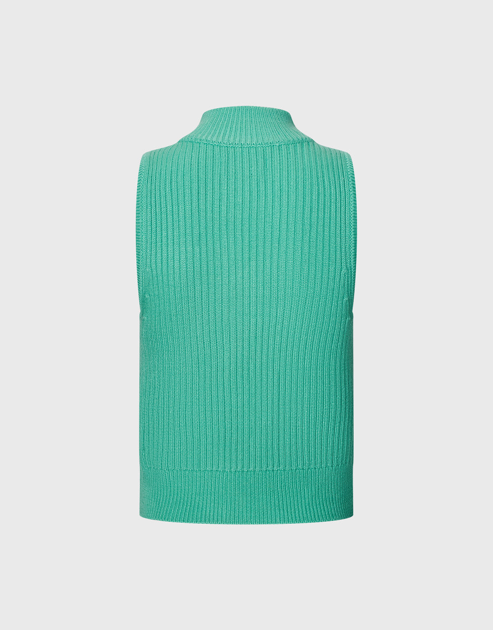 Zipper Front Knitted Vest