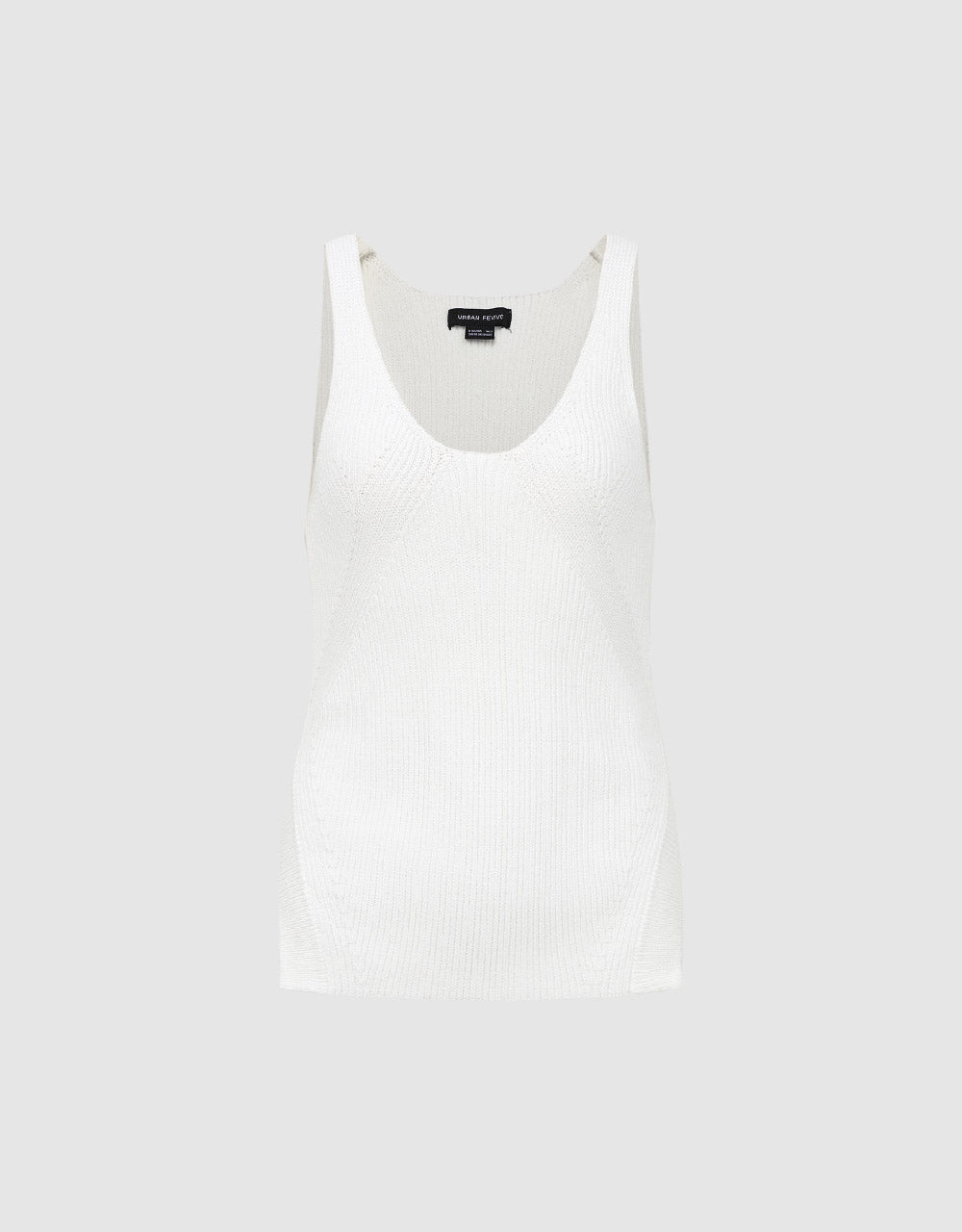 U Neck Knitted Tank Top