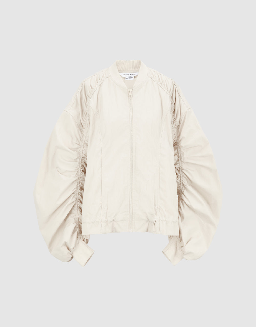 Zipper Front Oversized Jacket