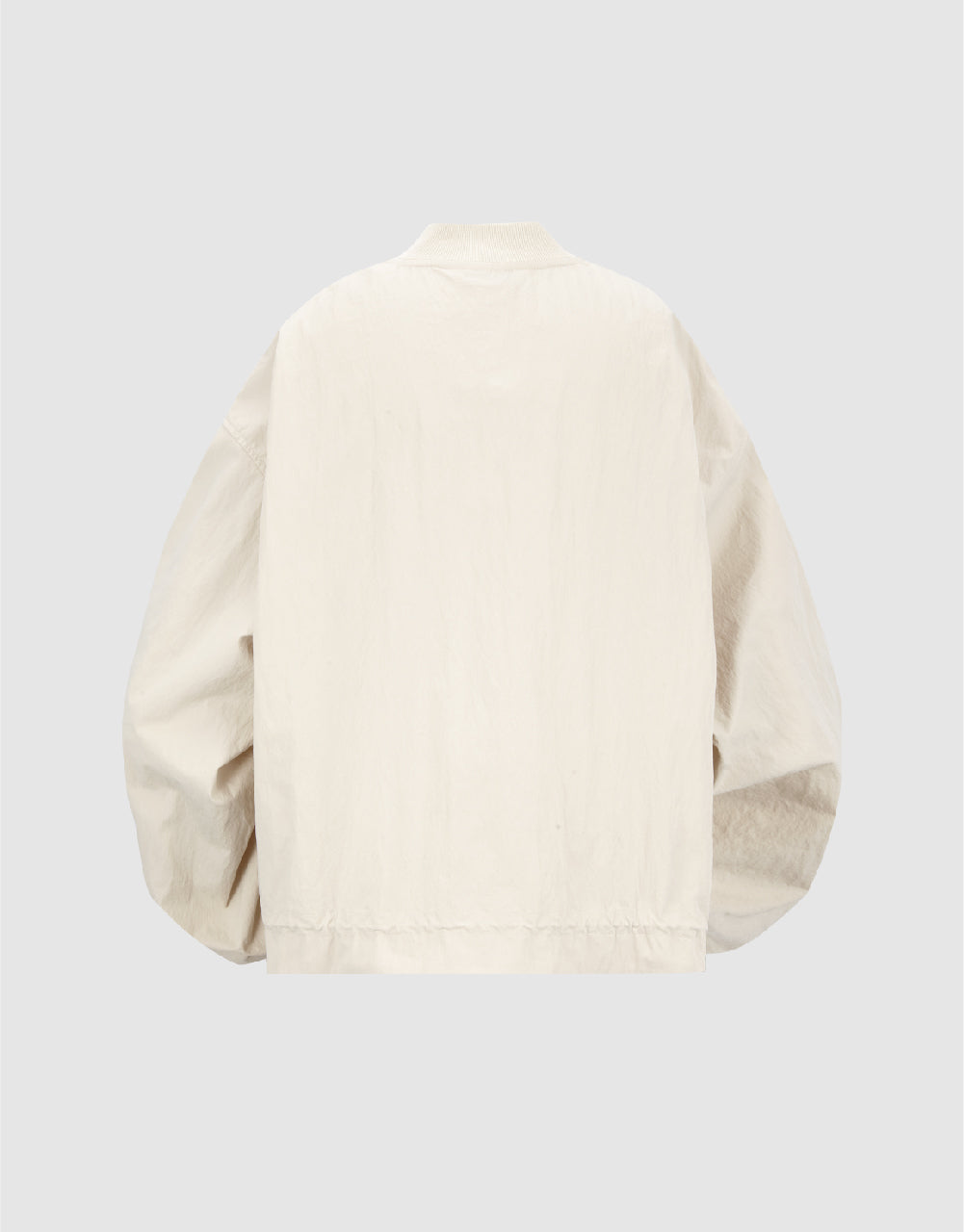 Zipper Front Oversized Jacket