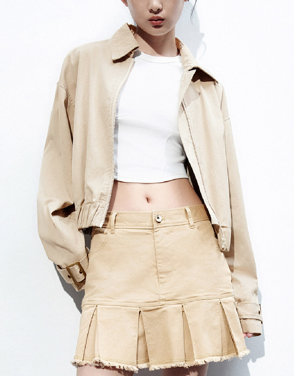 Drop Shoulder Sleeve Jacket