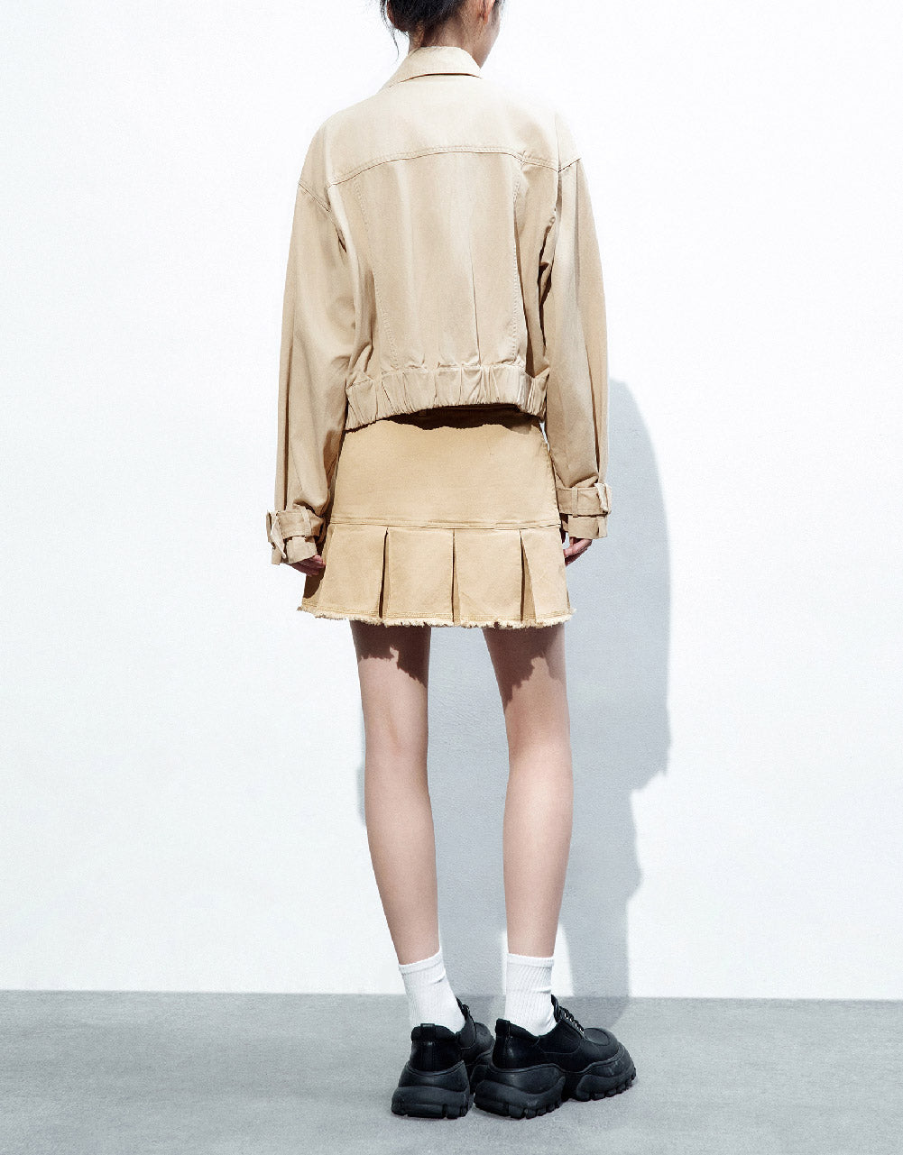 Drop Shoulder Sleeve Jacket