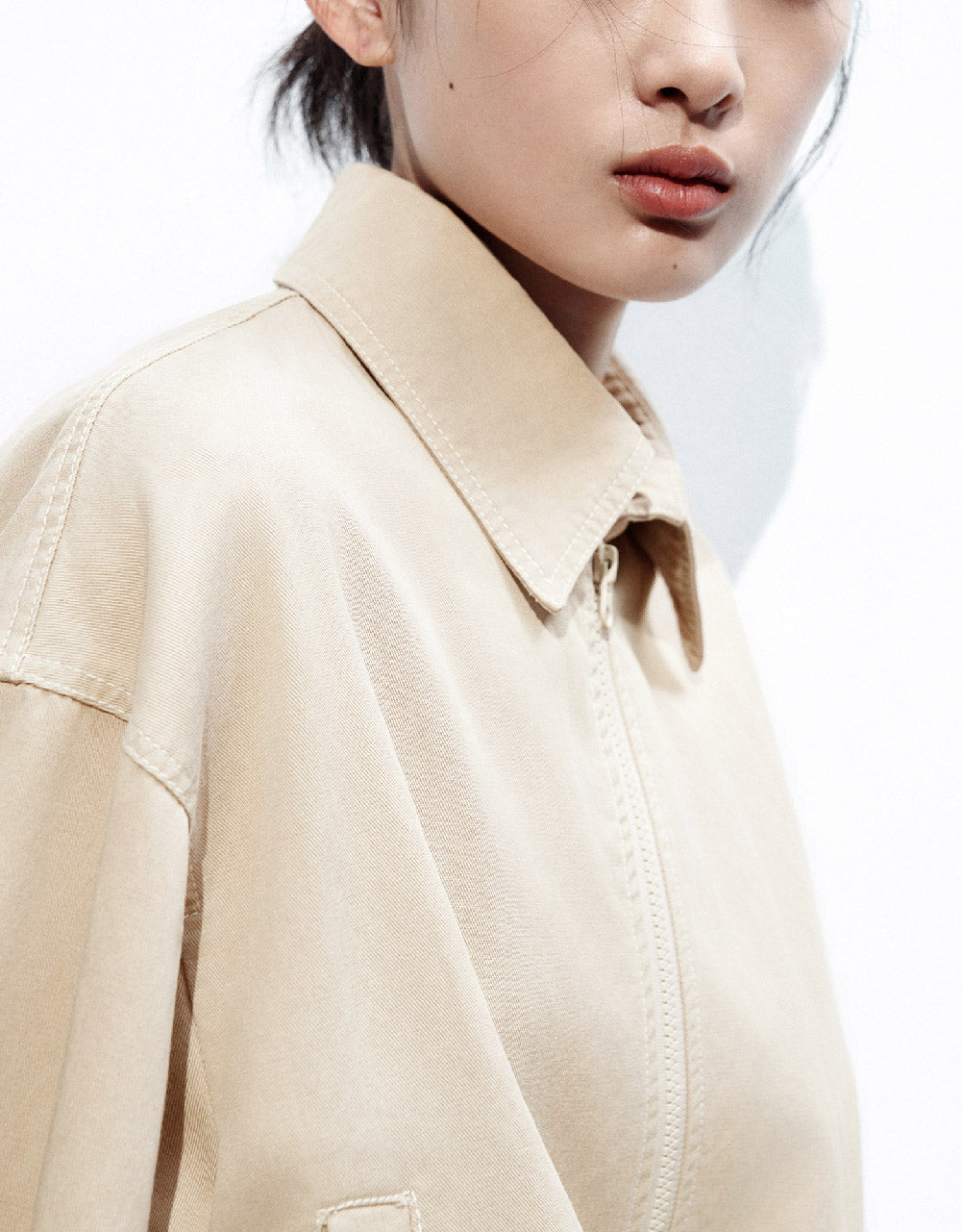 Drop Shoulder Sleeve Jacket