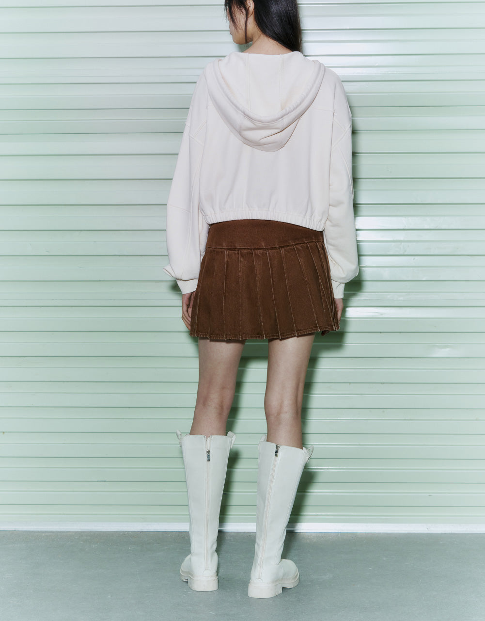 Letter Print Hooded Jacket