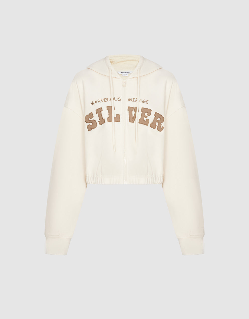 Letter Print Hooded Jacket