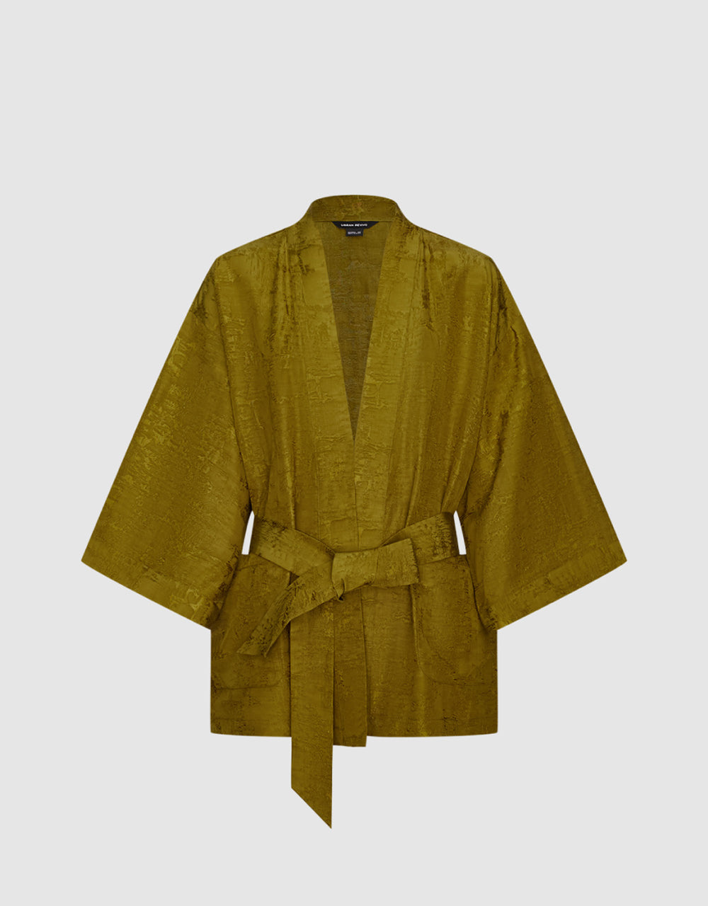 Open Front Jacket With Belt