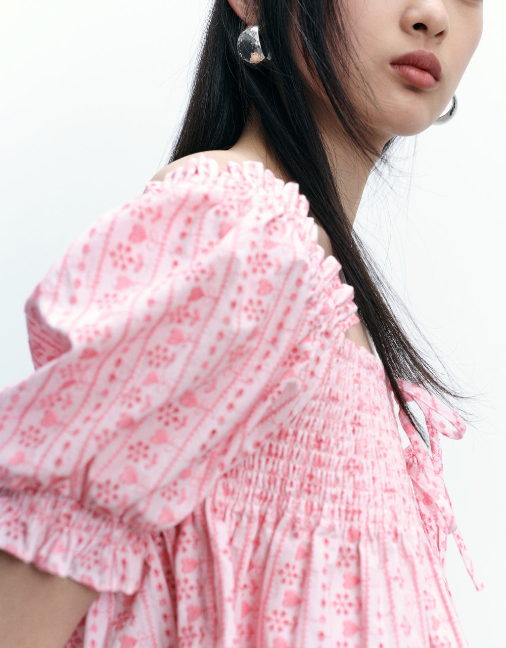 Floral Printed Puff Sleeve Blouse