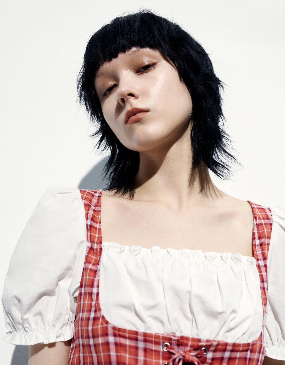 2 In 1 Puff Sleeve Blouse