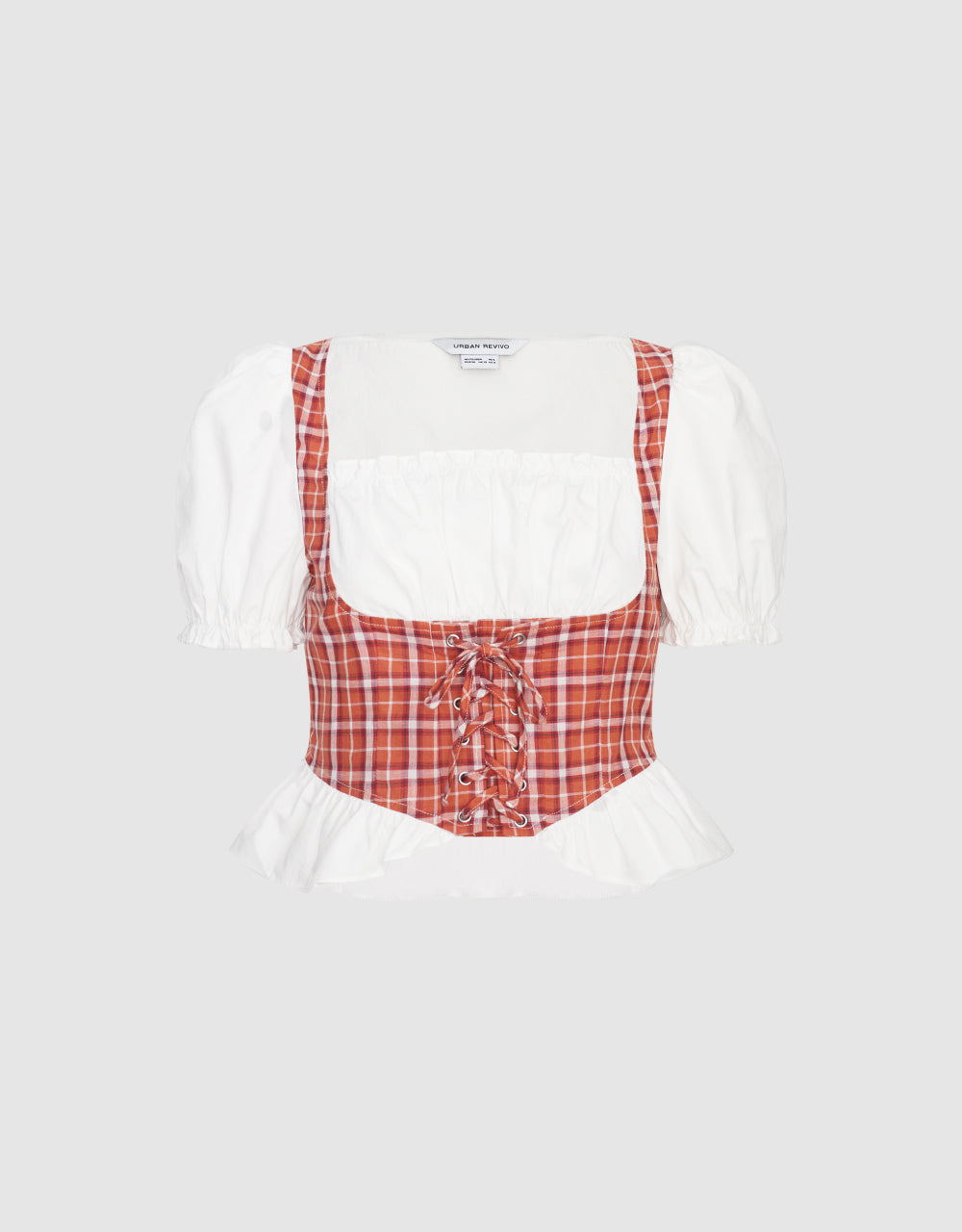 2 In 1 Puff Sleeve Blouse