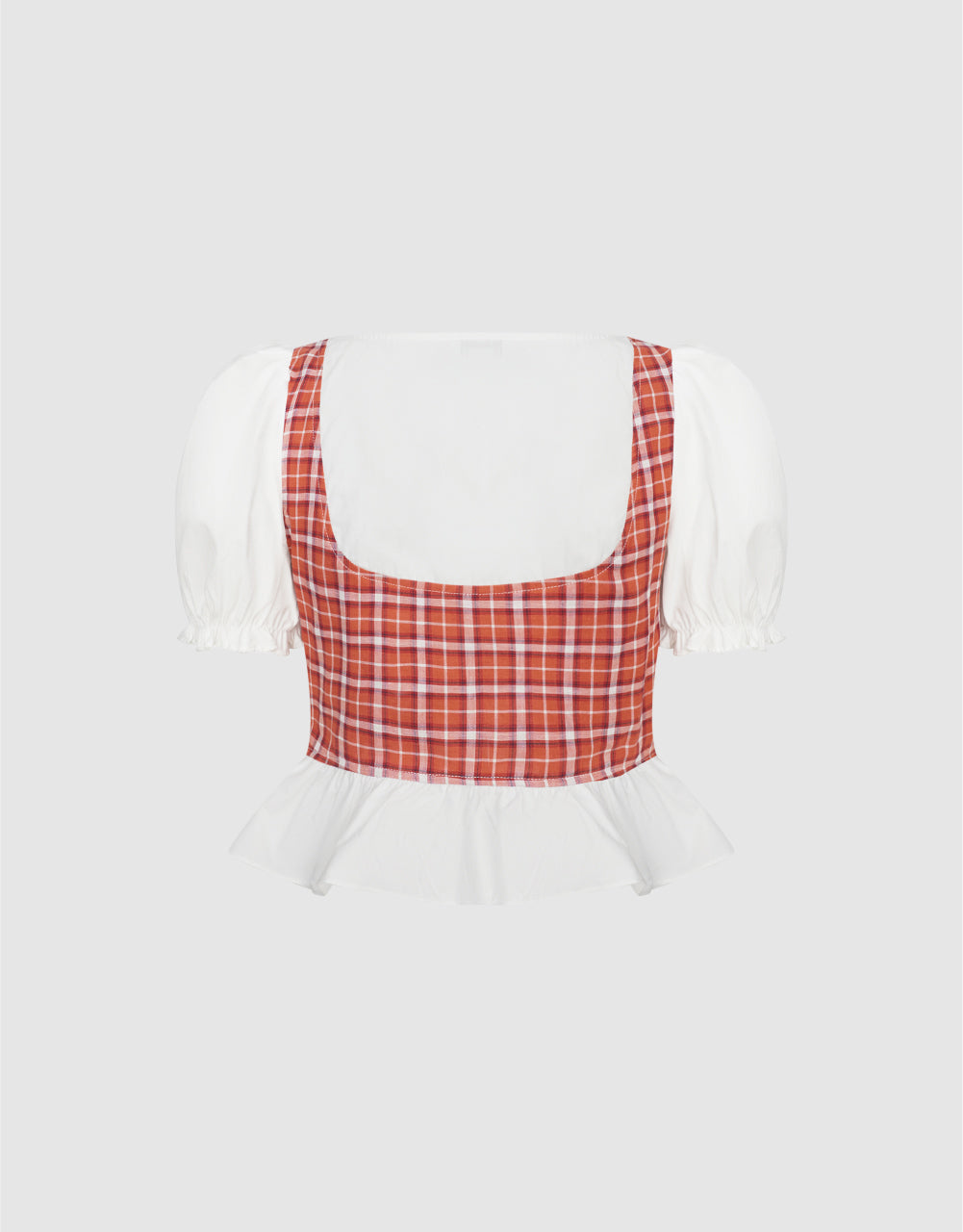 2 In 1 Puff Sleeve Blouse