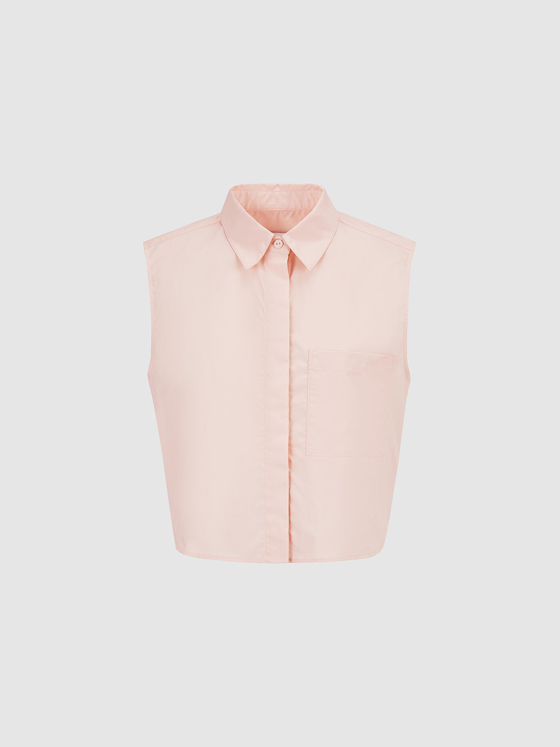 Cropped Sleeveless Overhead Shirt