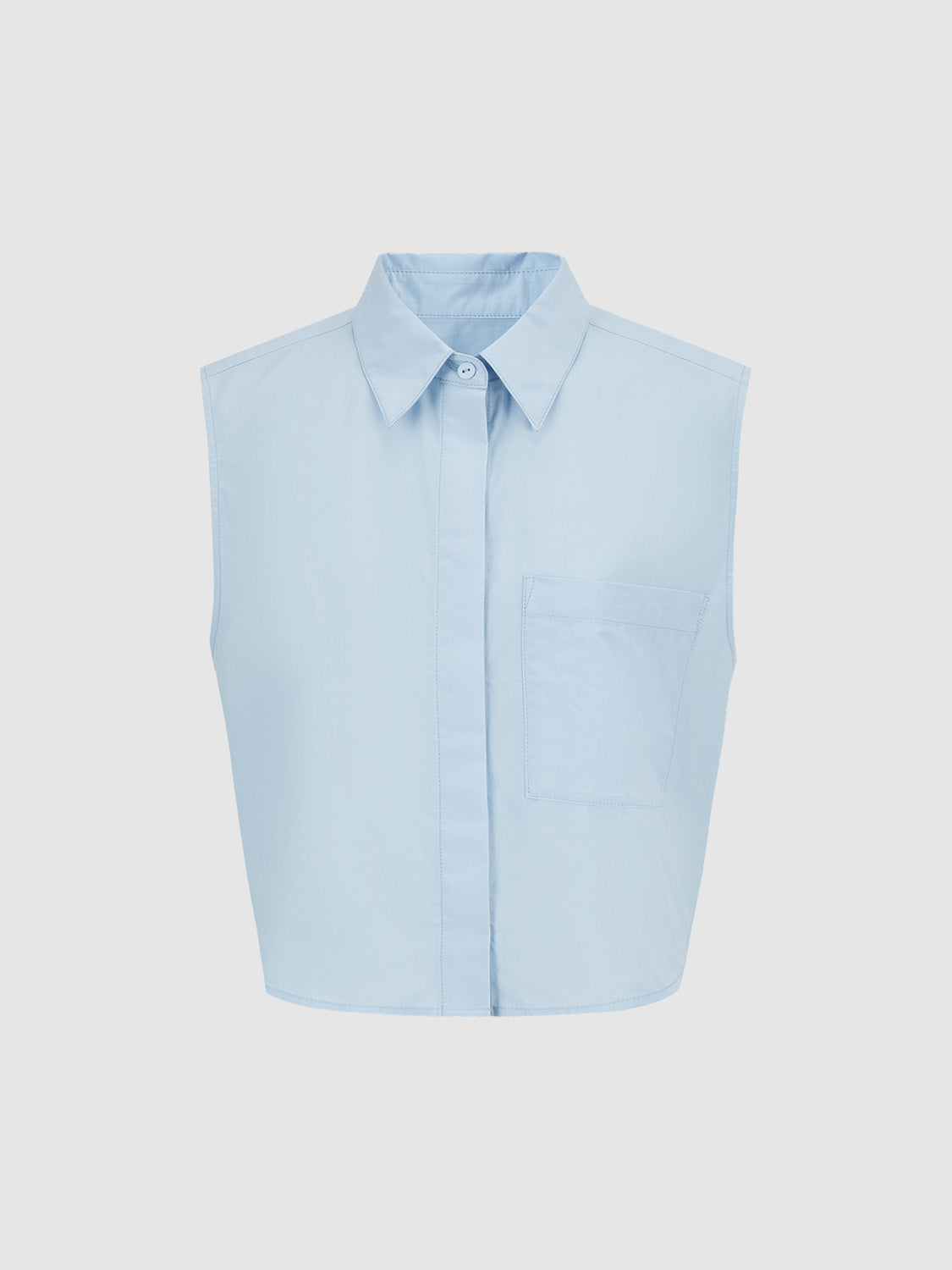 Sleeveless Straight Shirt