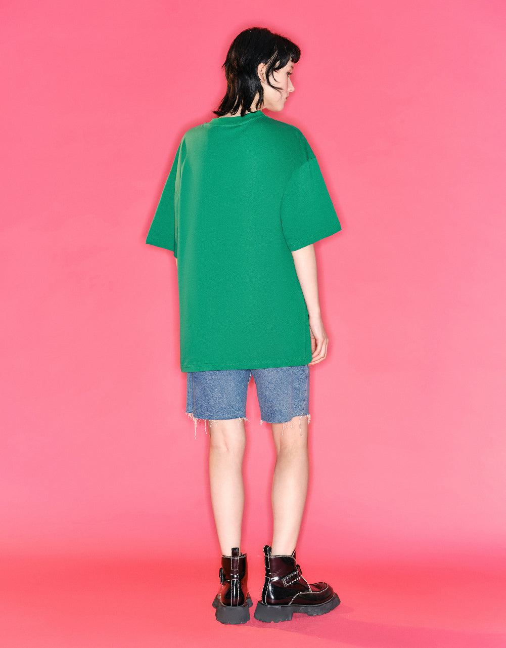 Drop Shoulder Sleeve Crew Neck Regular T-Shirts
