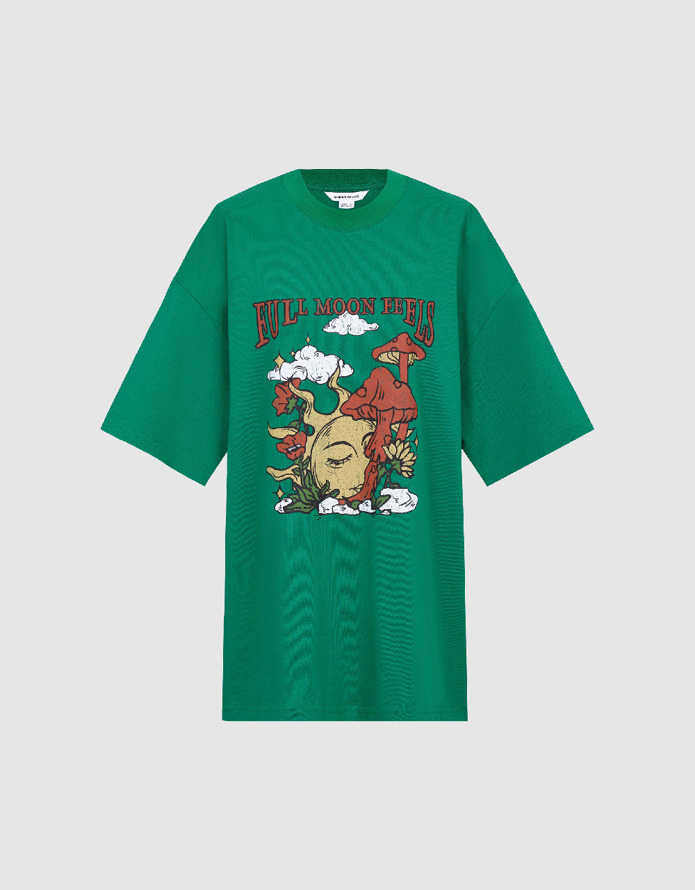 Drop Shoulder Sleeve Crew Neck Regular T-Shirts