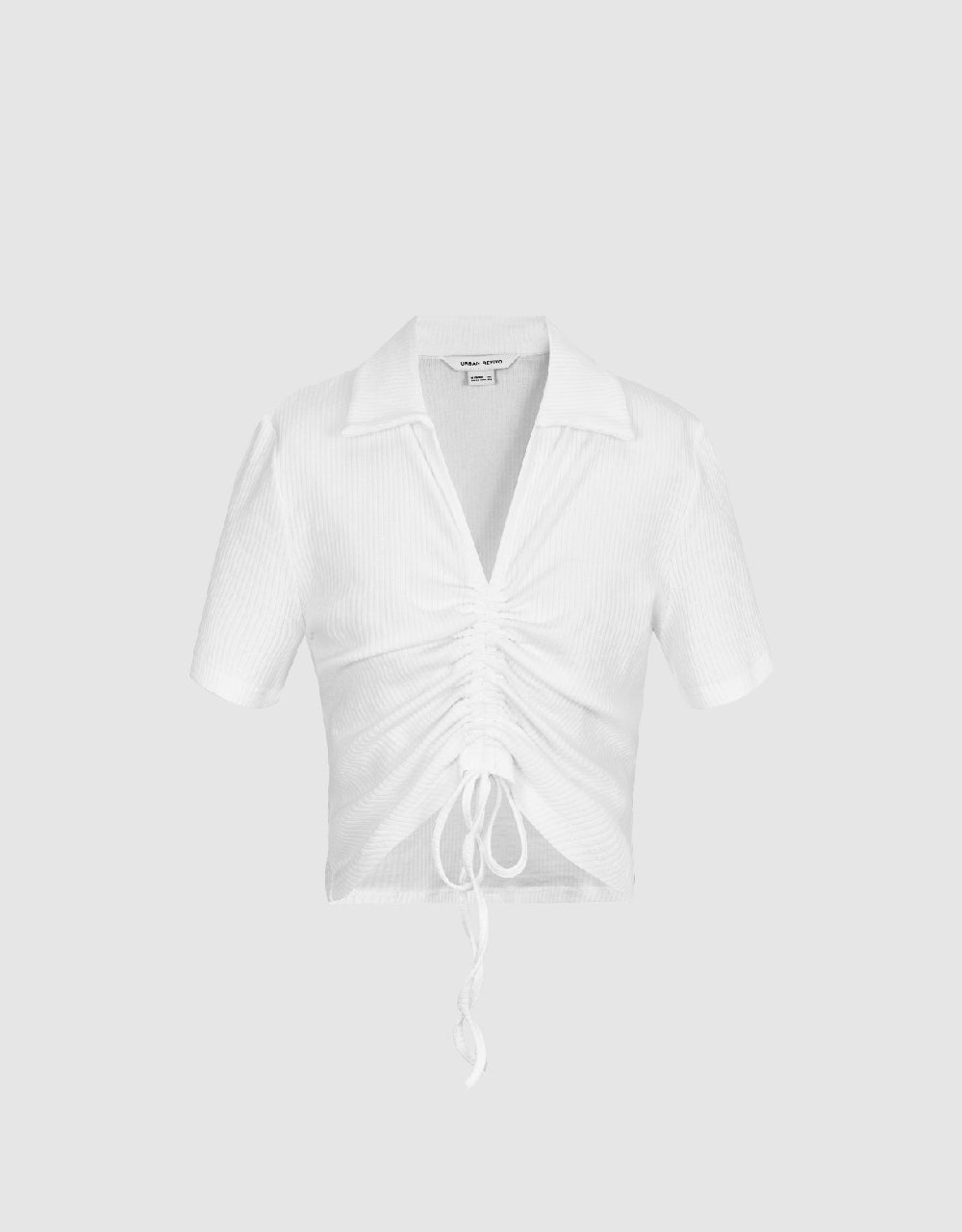 Lace Up Front Knitted T-Shirt