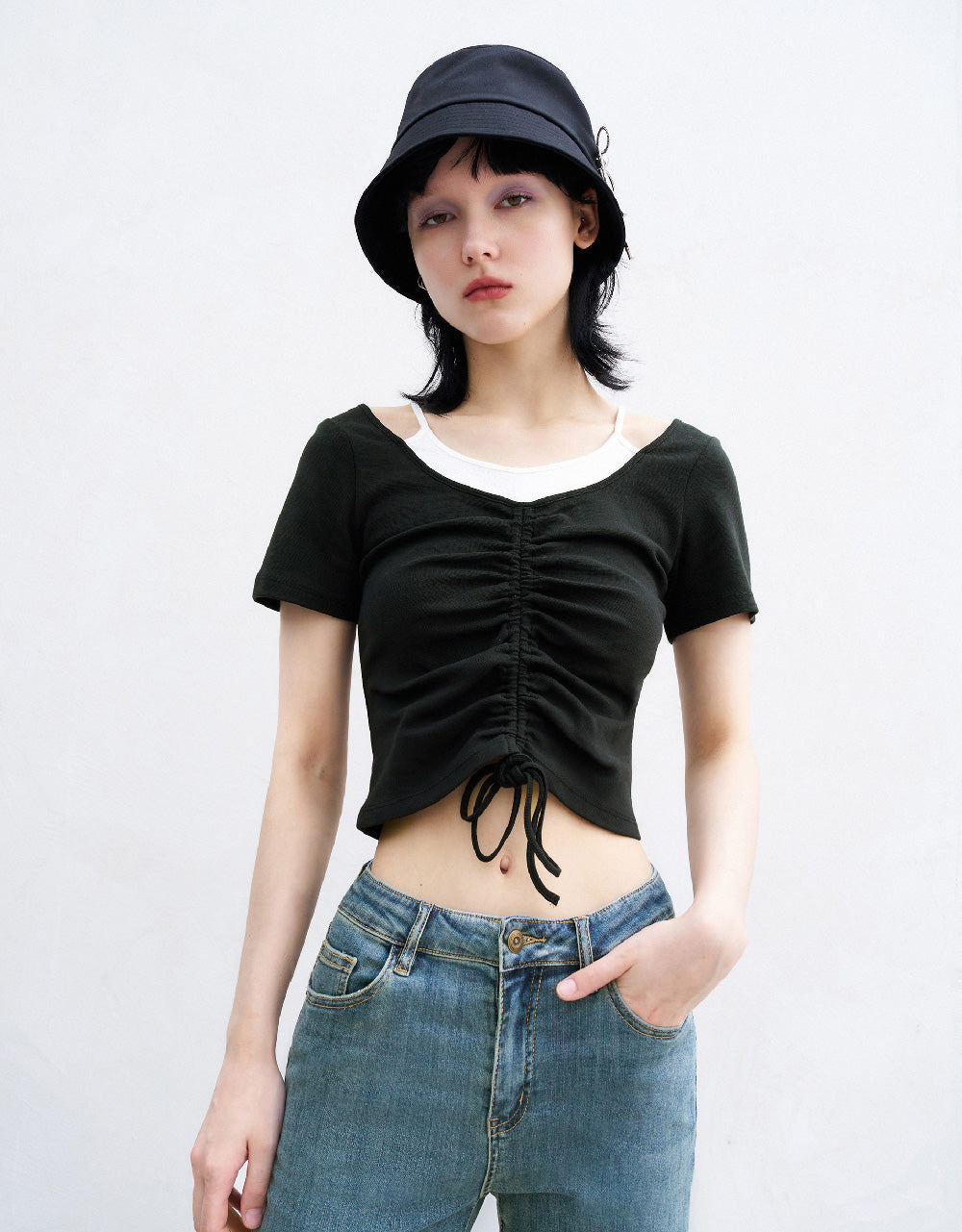 2 In 1 Skinny T-Shirt