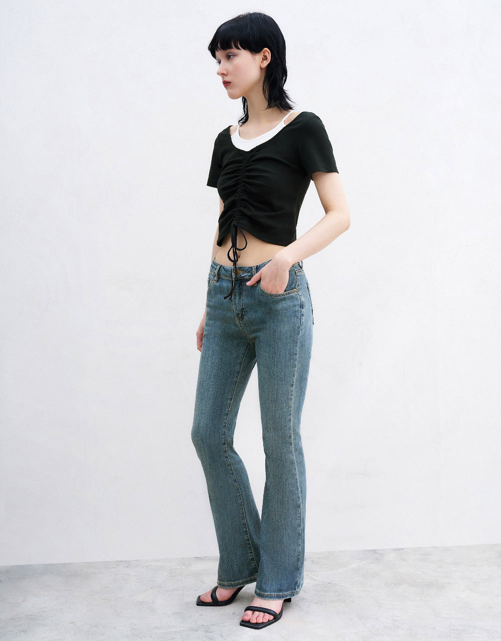 2 In 1 Skinny T-Shirt