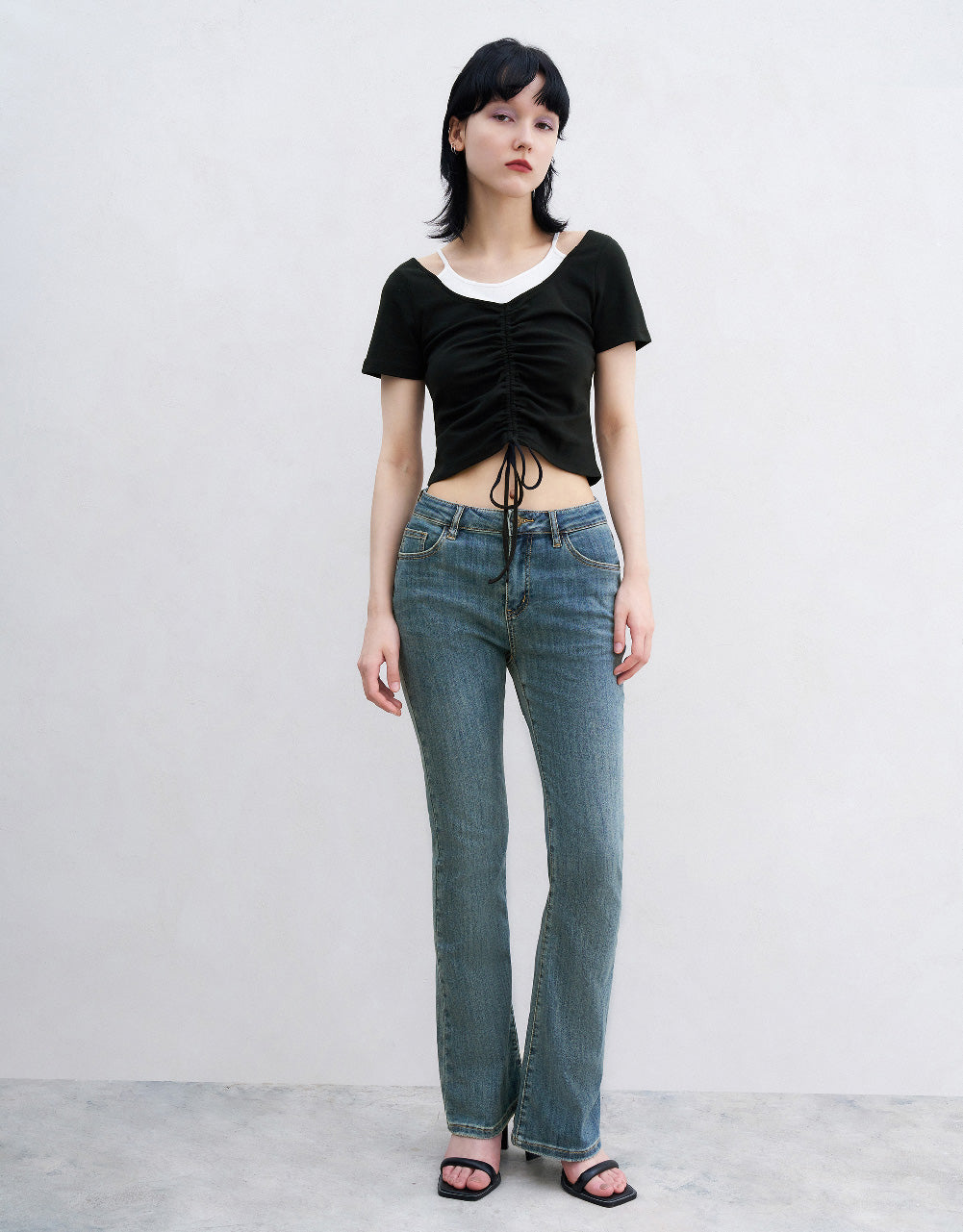 2 In 1 Skinny T-Shirt