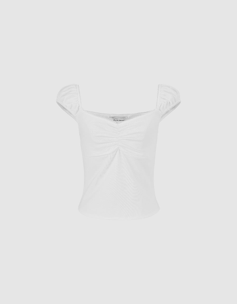 Puff Sleeve Skinny T-Shirt