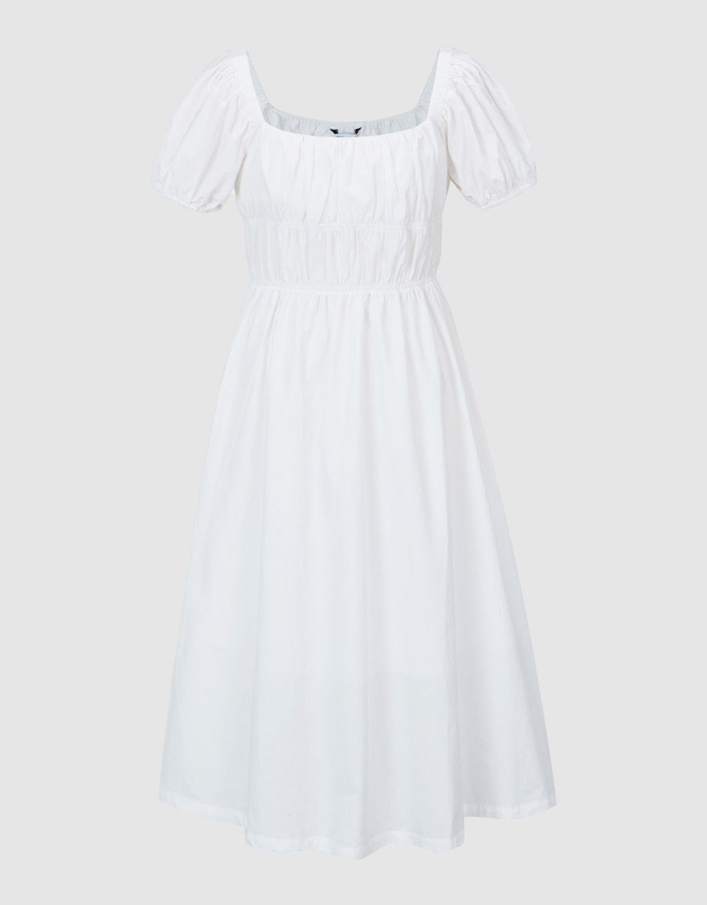 Square-cut Collar Skater Dress