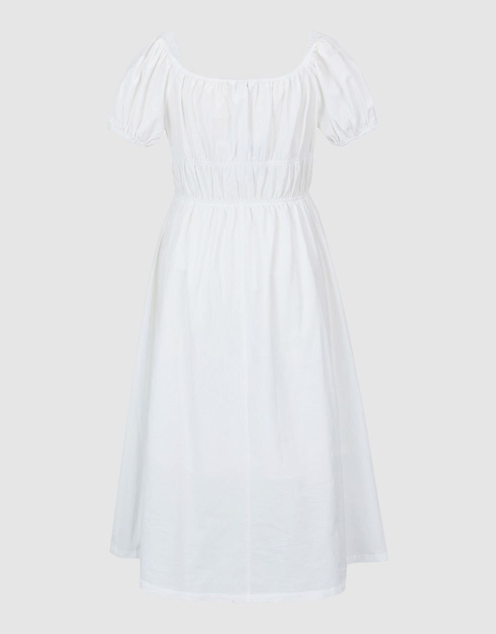 Square-cut Collar Skater Dress