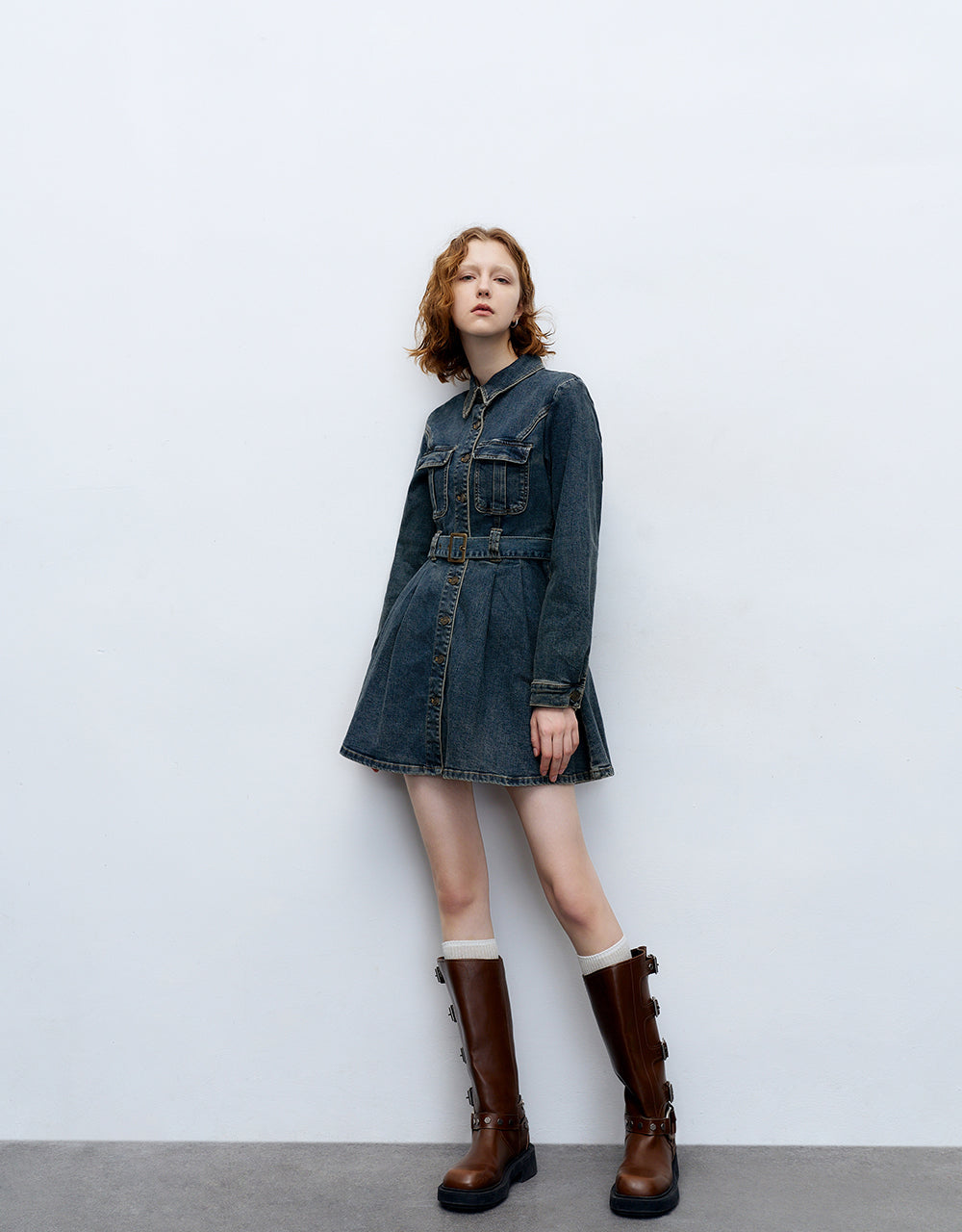A-Line Denim Dress