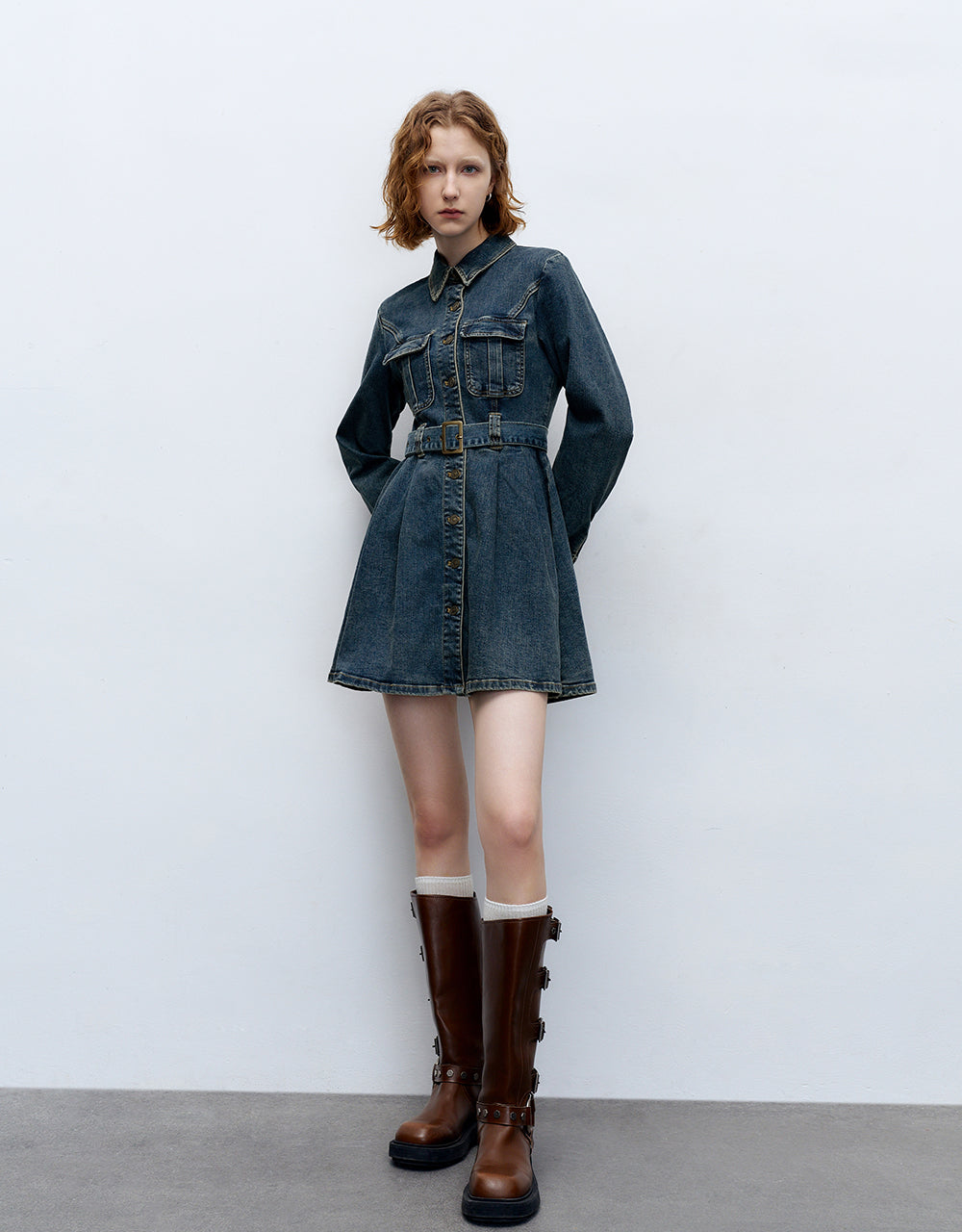 A-Line Denim Dress