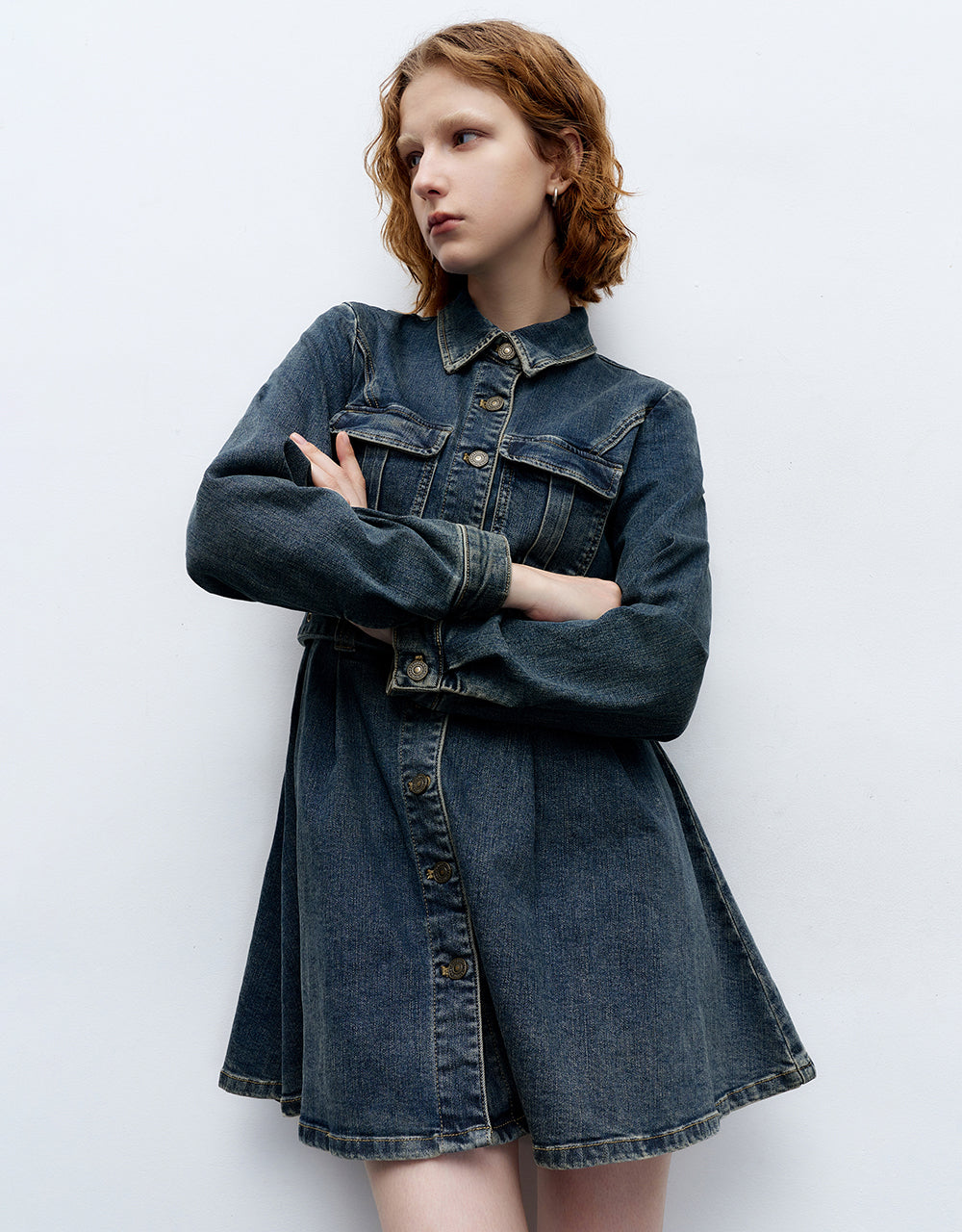 A-Line Denim Dress