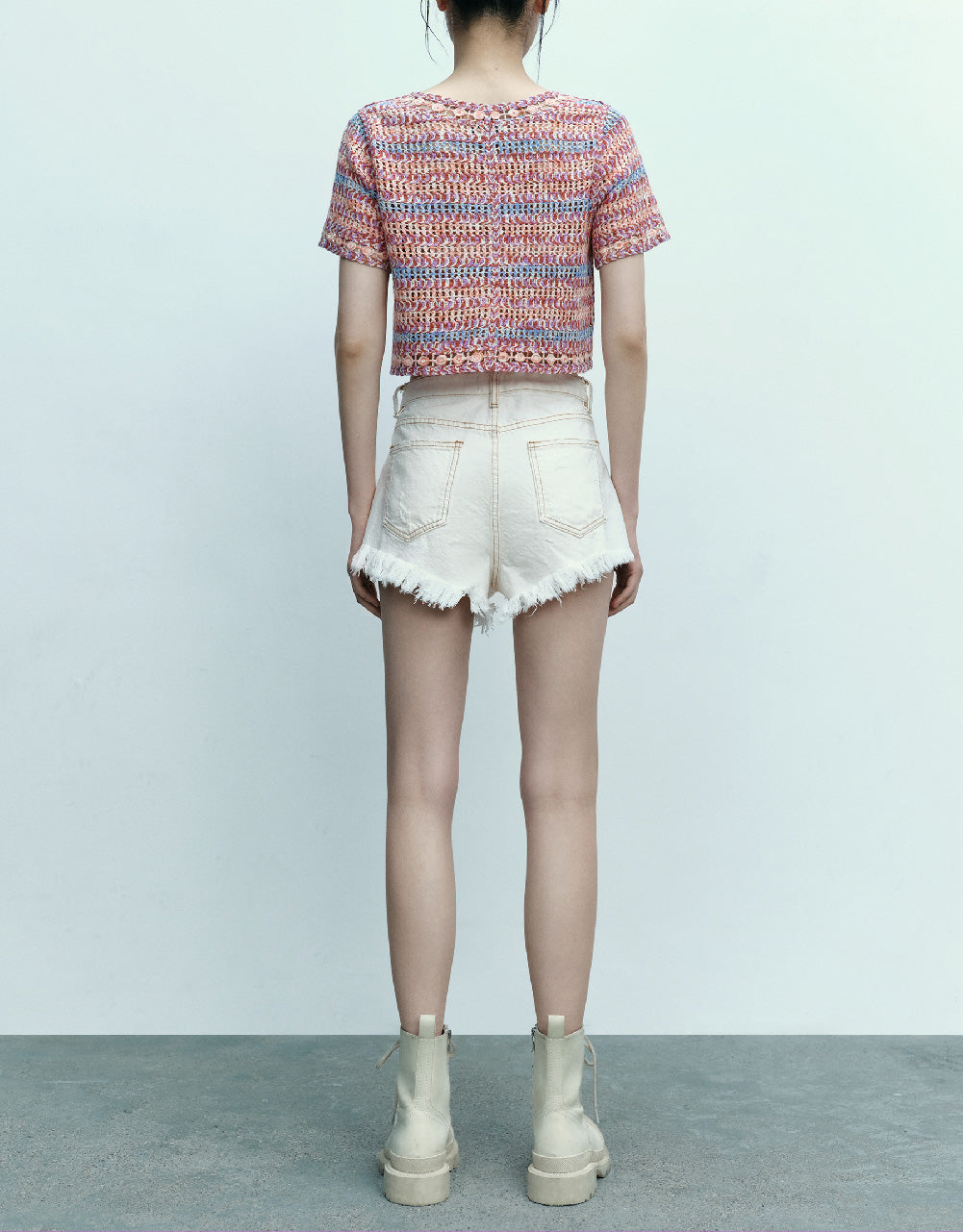 Raw Hem Denim Shorts