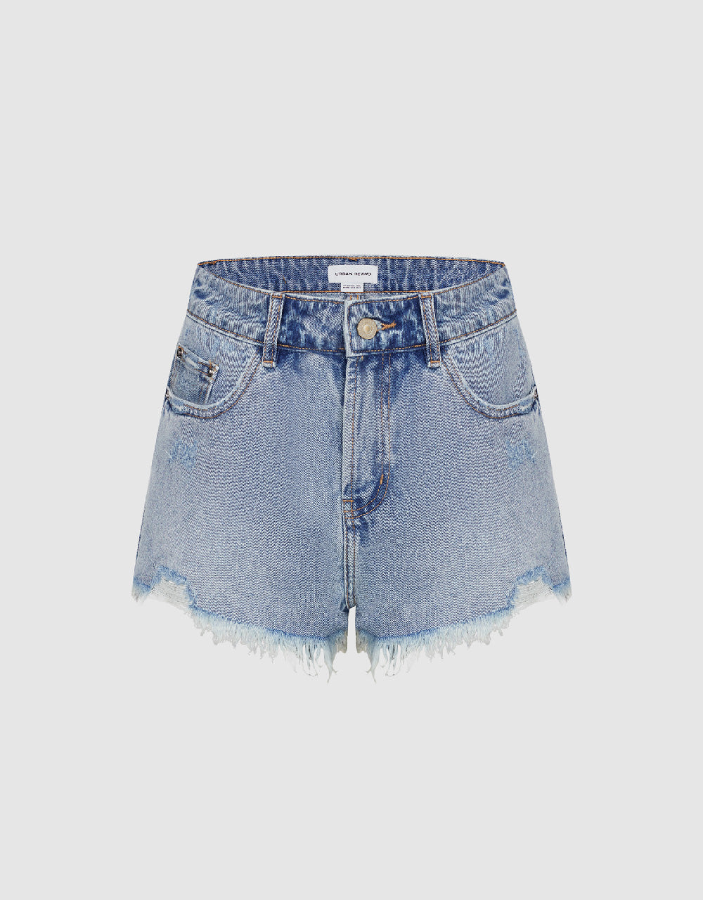 Raw Hem Denim Shorts