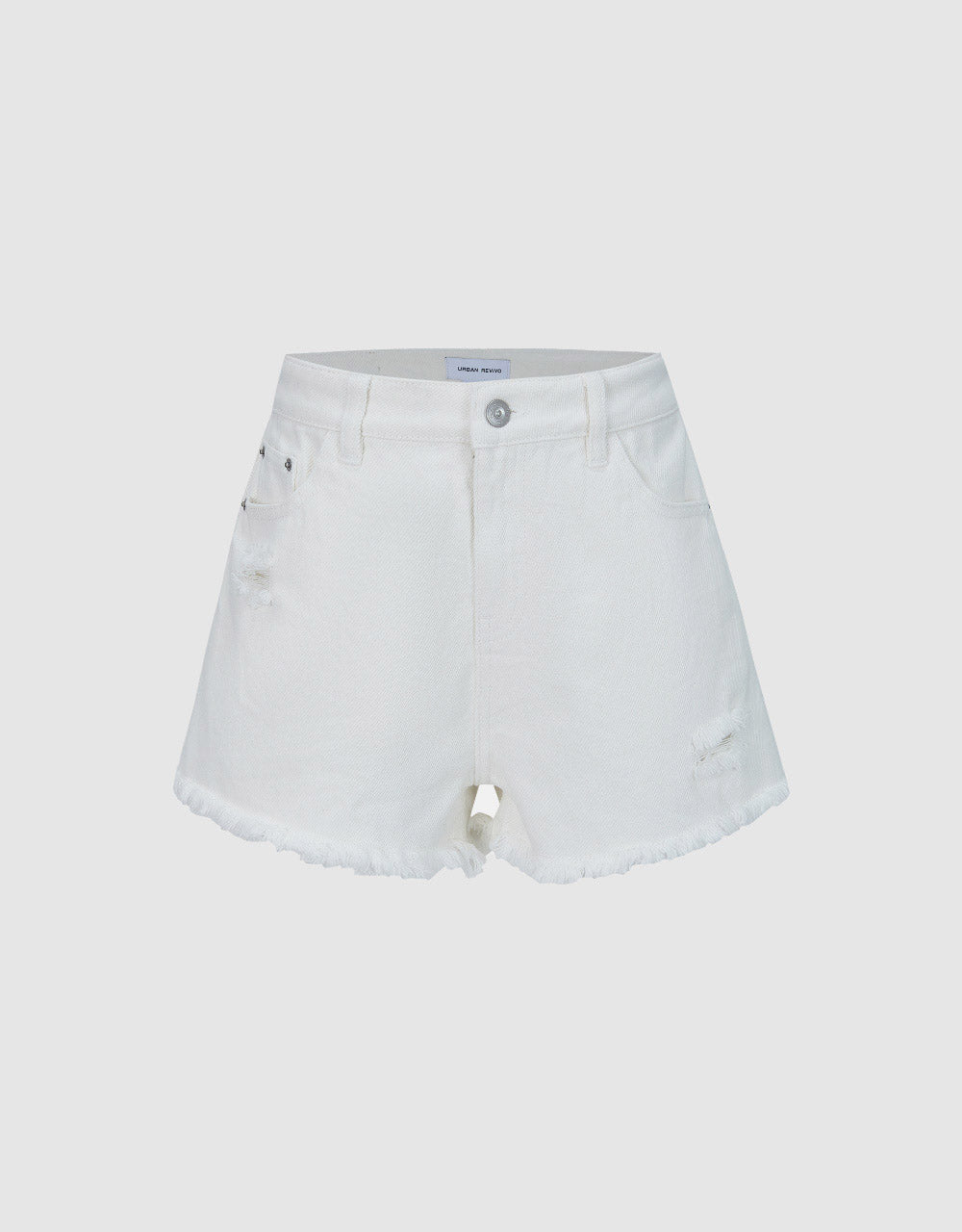 Raw Hem Denim Shorts