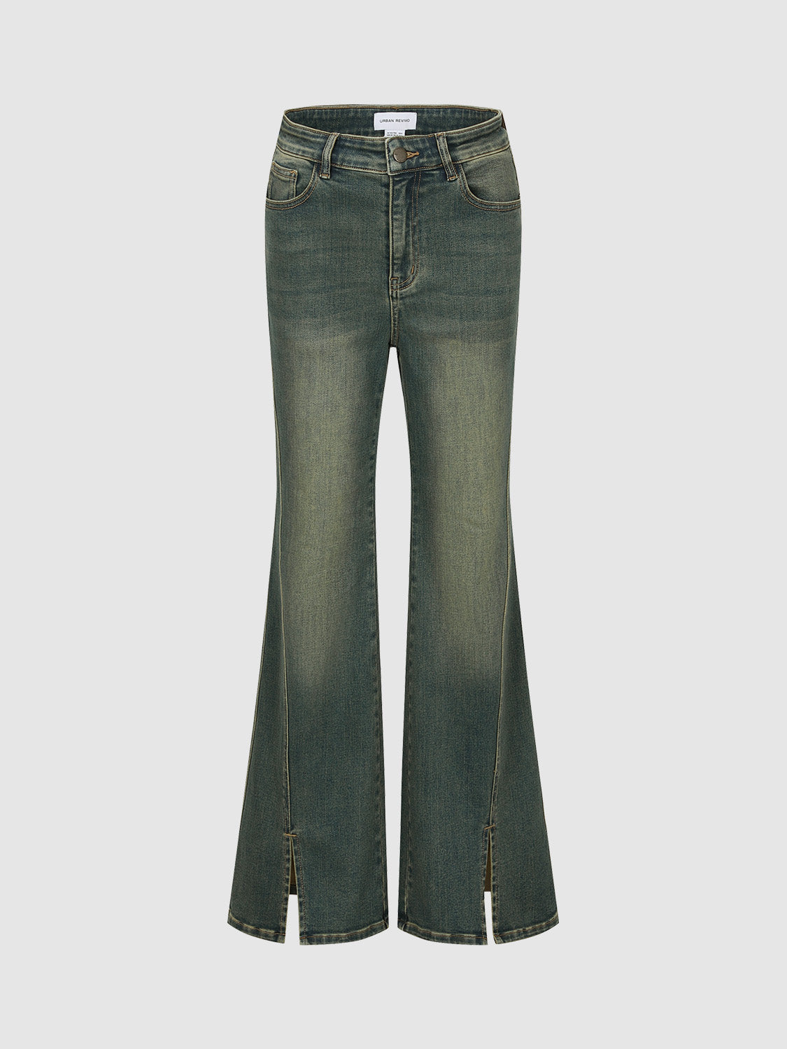 Split Hem Flare Jeans