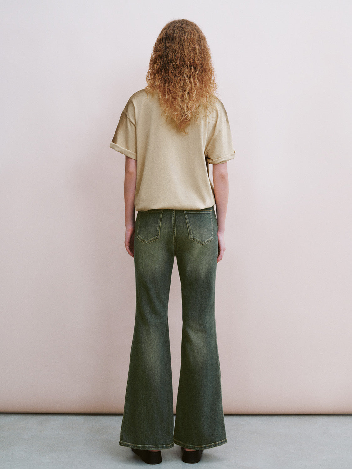 Split Hem Flare Jeans