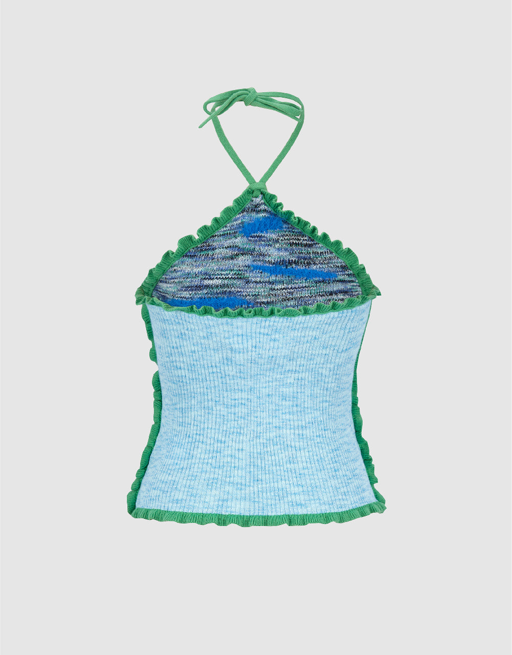 Halter Neck Knitted Tank Top