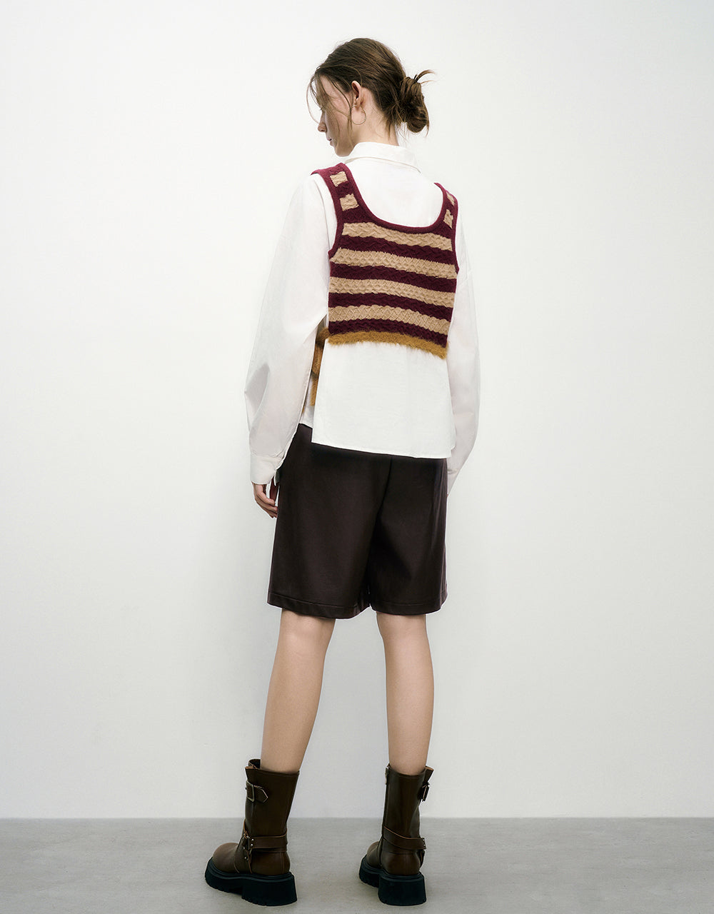 2 In 1 Straight Knitted T-Shirt