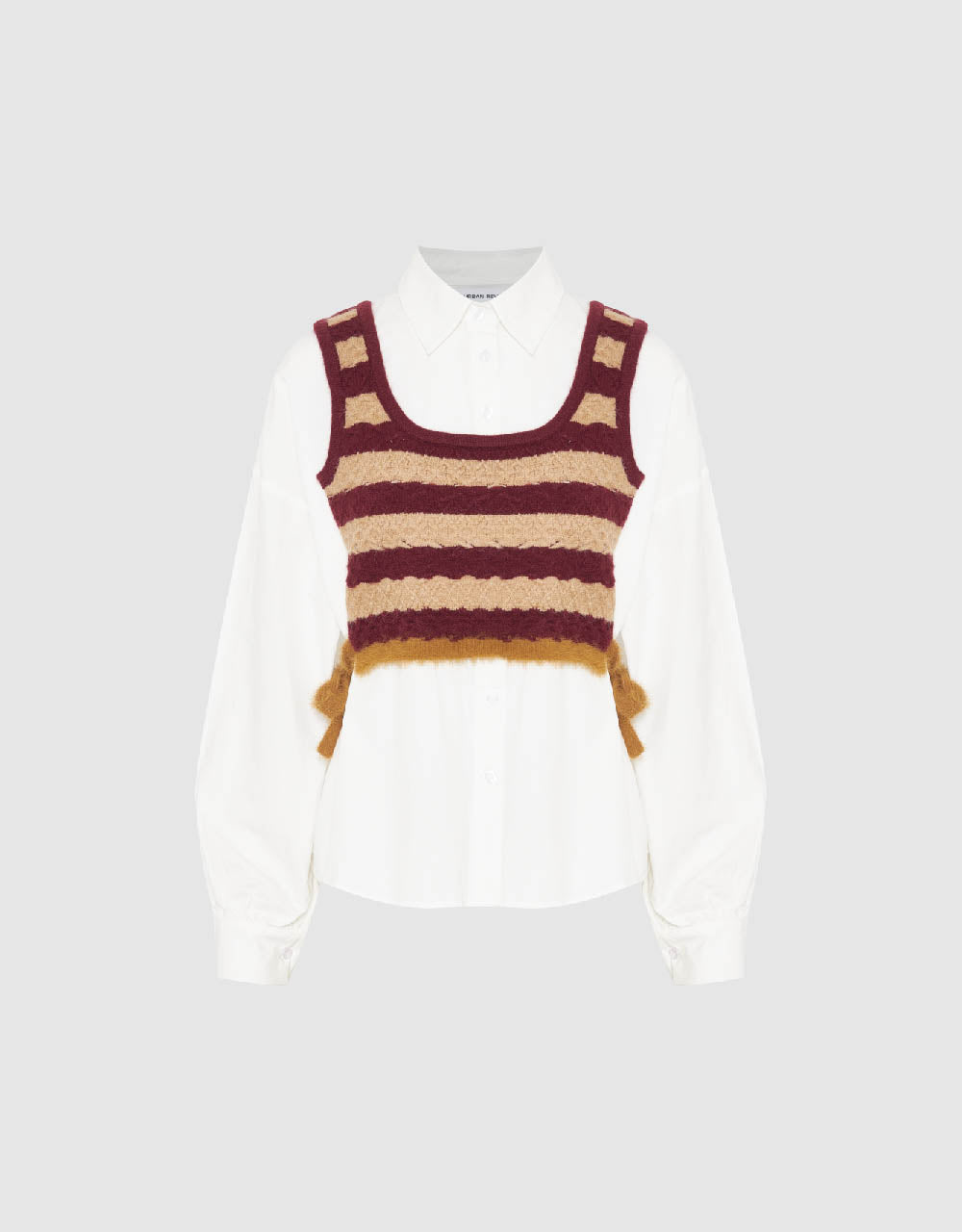 2 In 1 Straight Knitted T-Shirt