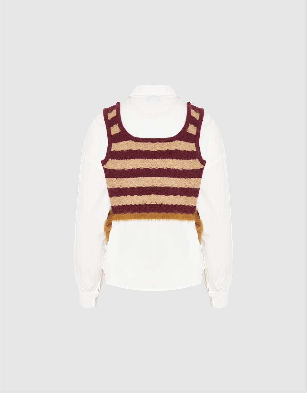2 In 1 Straight Knitted T-Shirt
