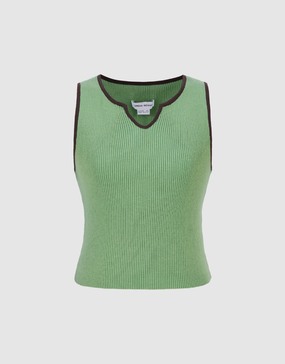 Sleeveless V-Neck Knitted Top