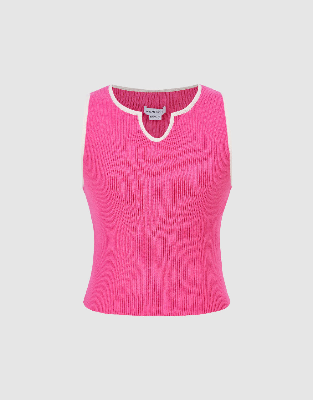 Sleeveless V-Neck Knitted Top