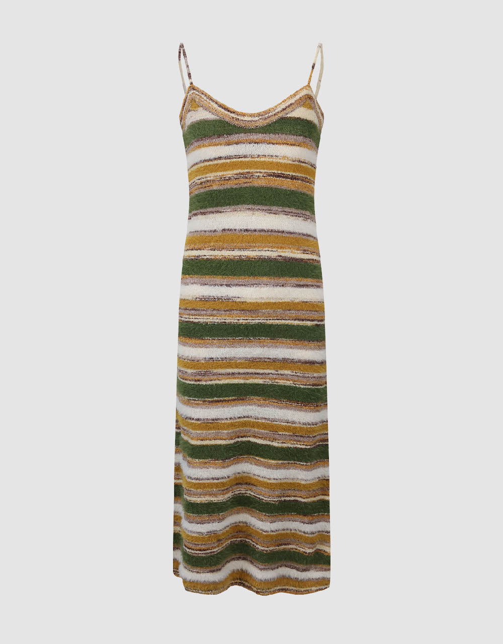 Sleeveless V-Neck Knitted Dress