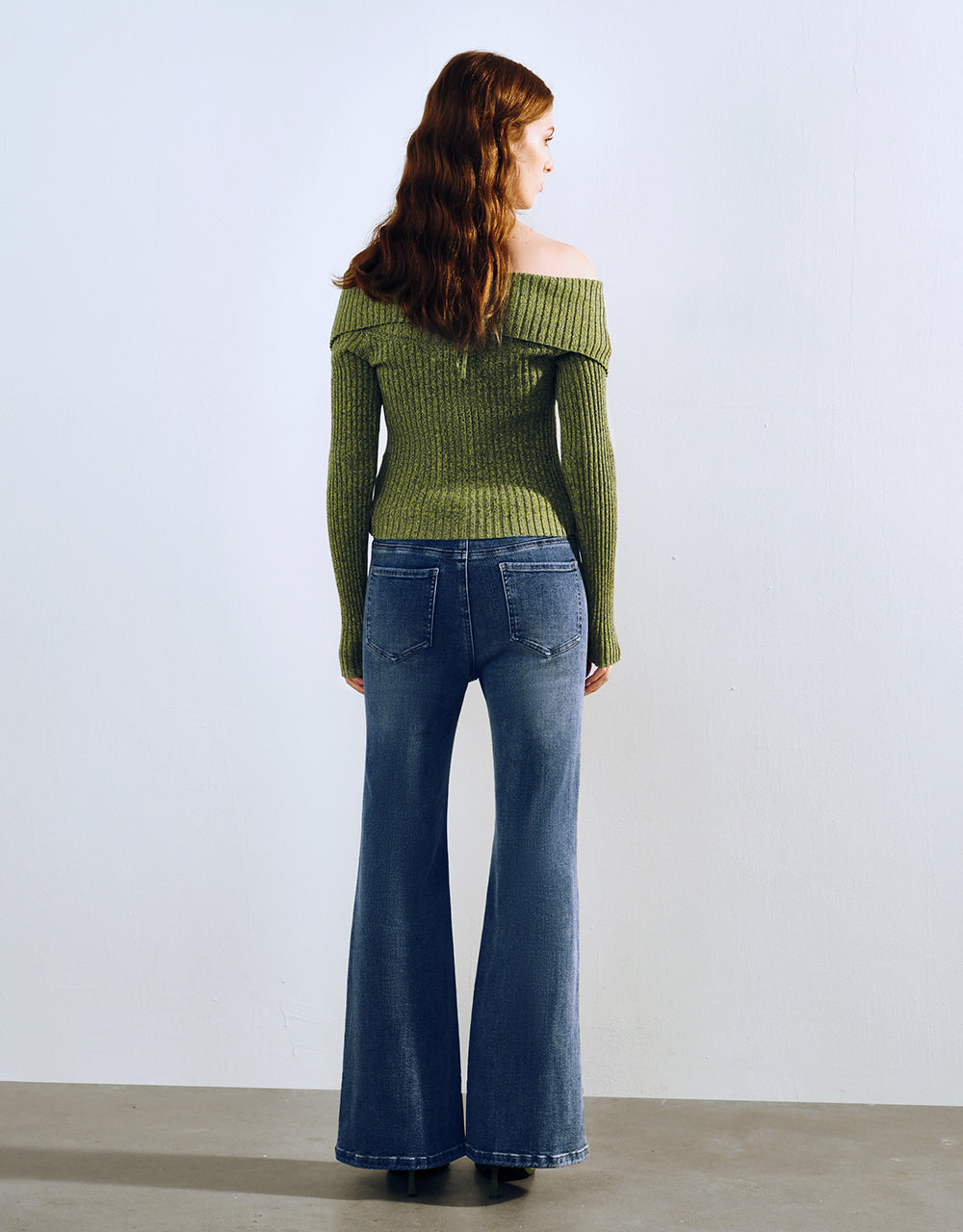 Halter Neck Off-Shoulder Knitted Cardigan