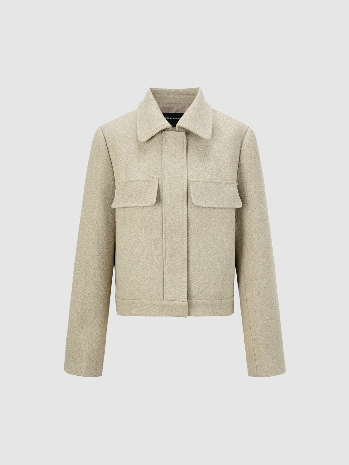Shirt Collar Flap Pocket Jackets