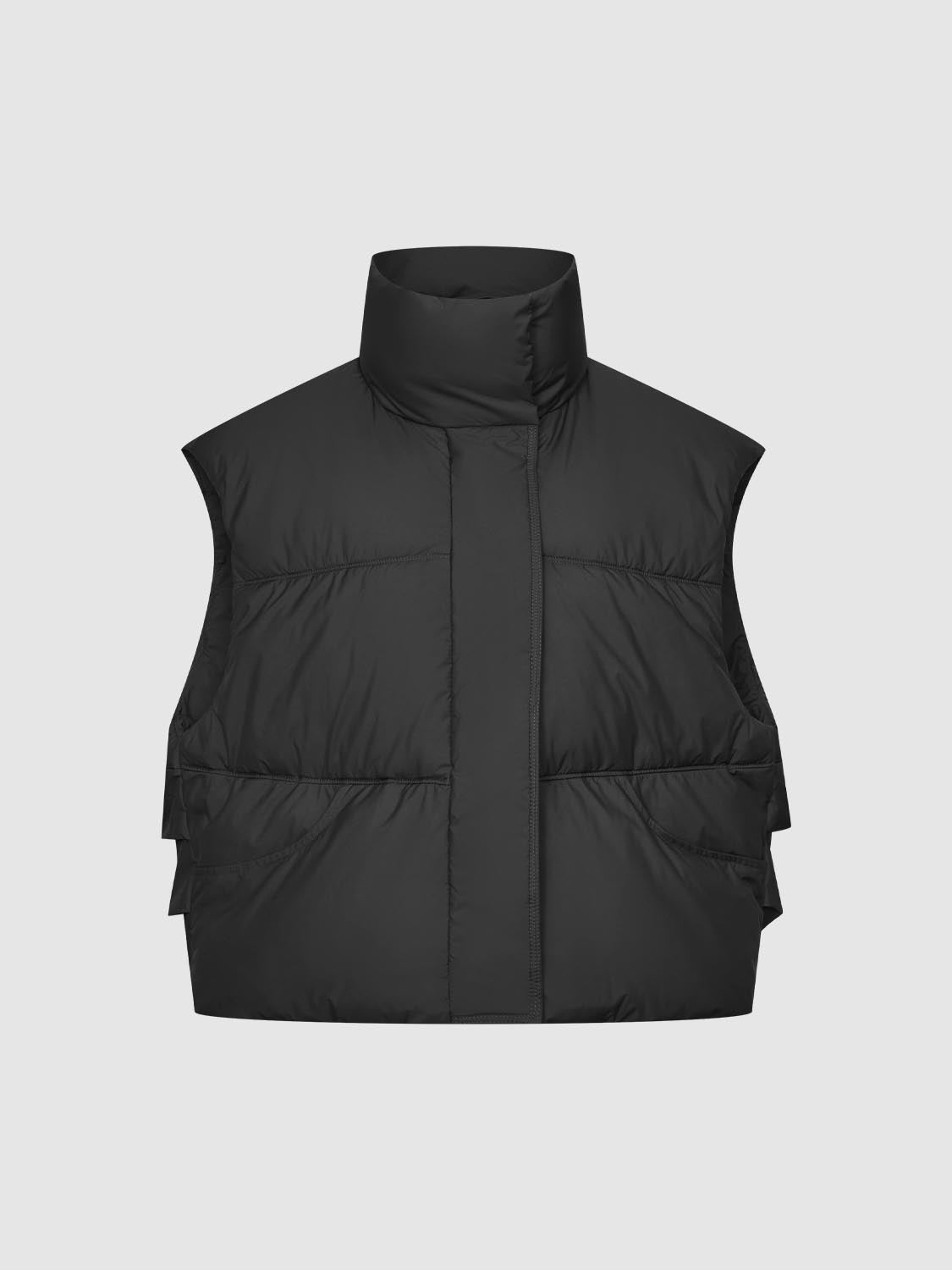 High Neck Quilted Puffer Vests
