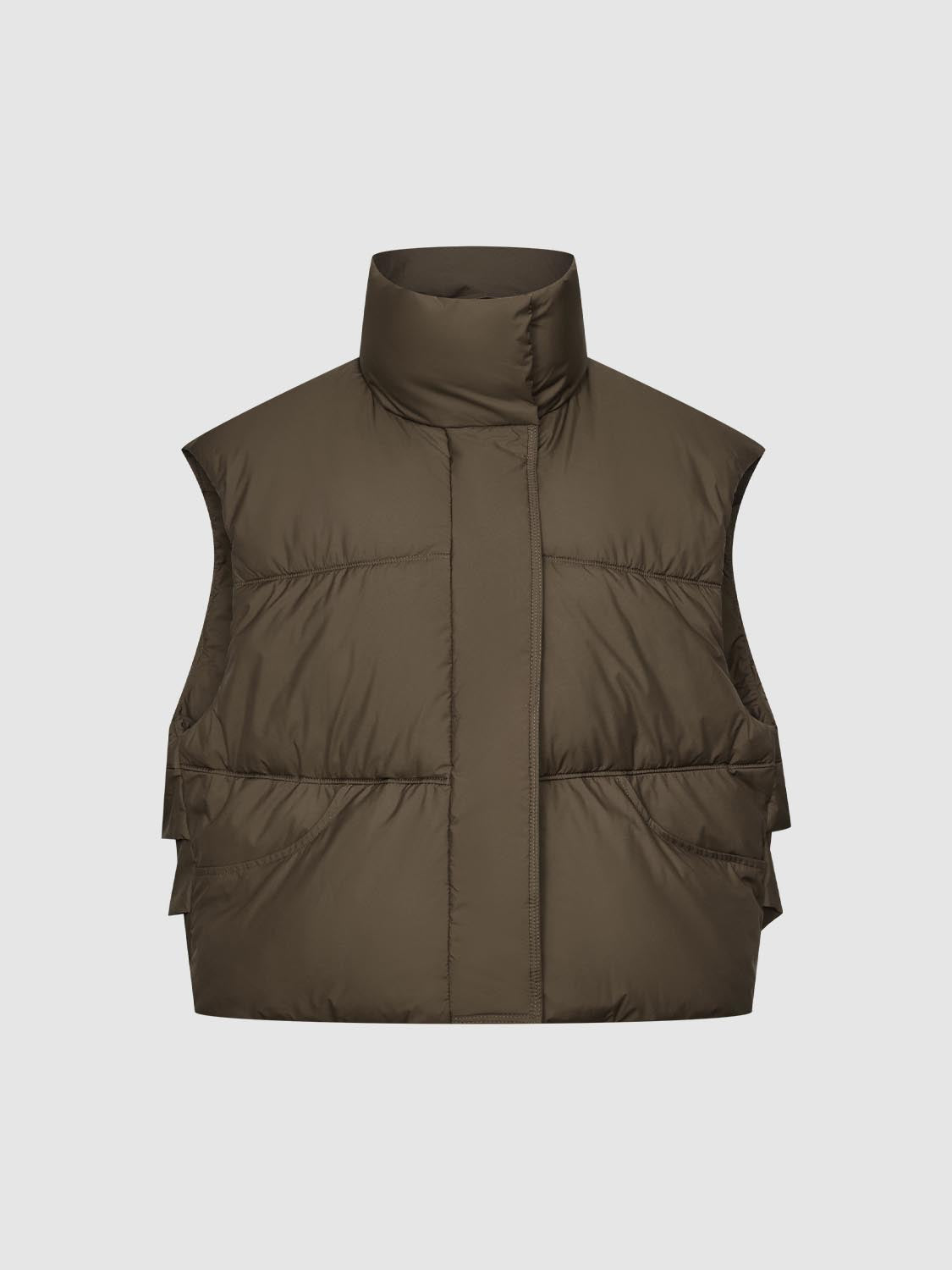 High Neck Quilted Puffer Vests