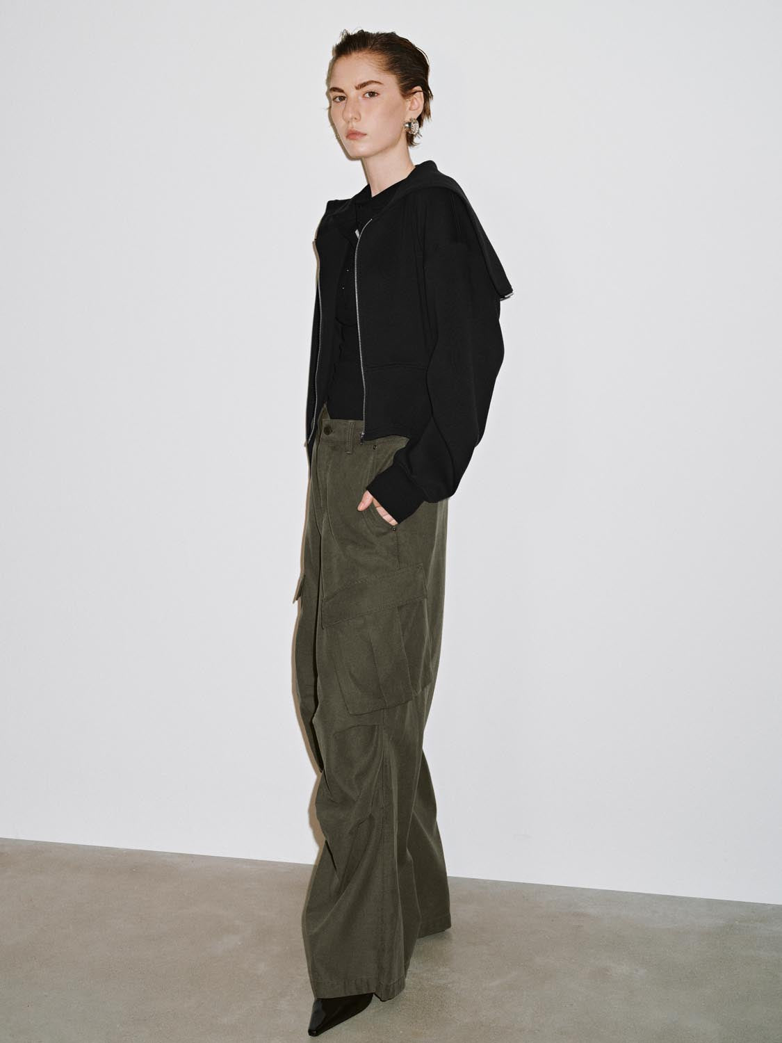 Balloon Sleeve Large Collar Jackets