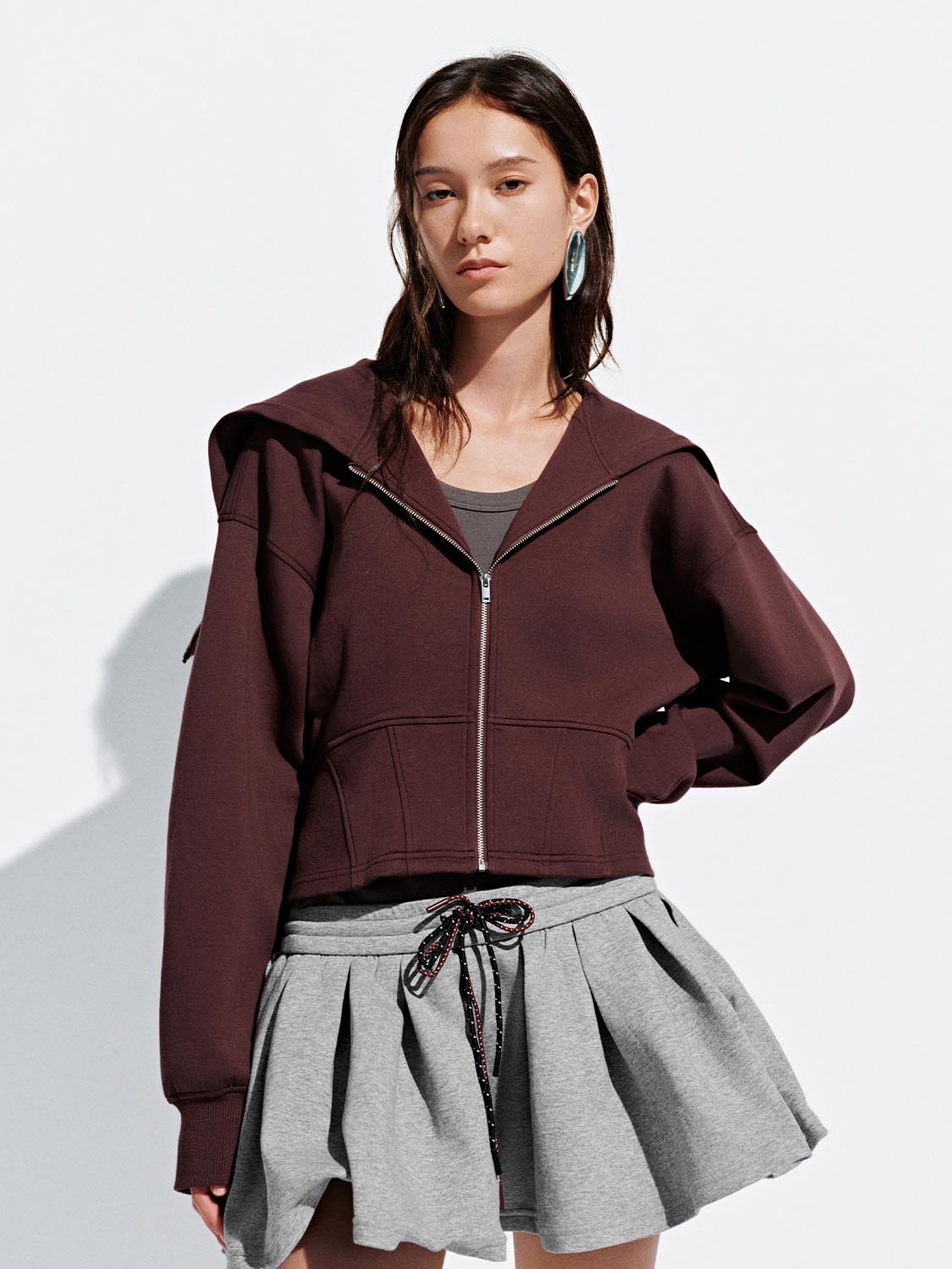 Balloon Sleeve Large Collar Jackets