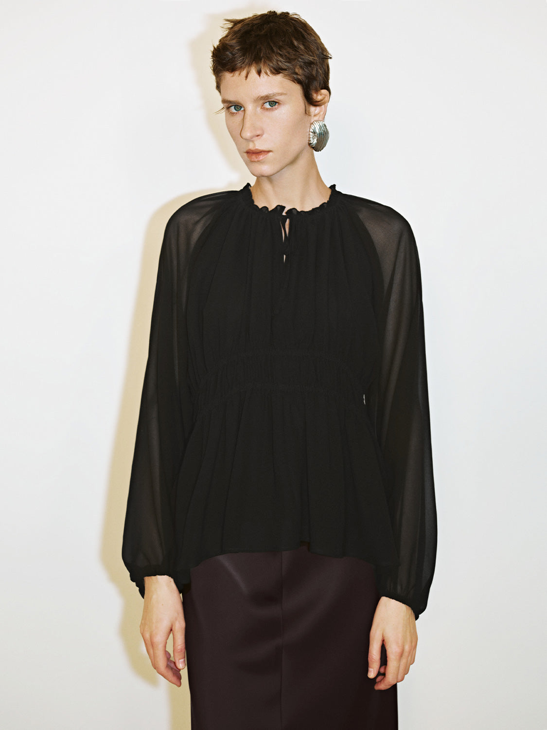 Shirred Overhead Shirt
