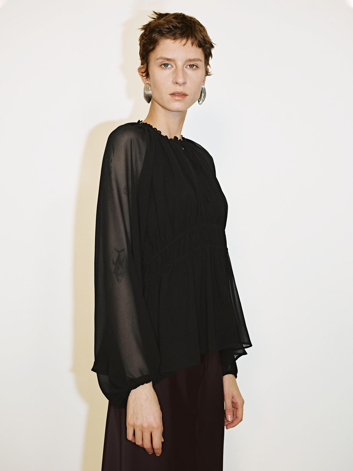 Shirred Overhead Shirt