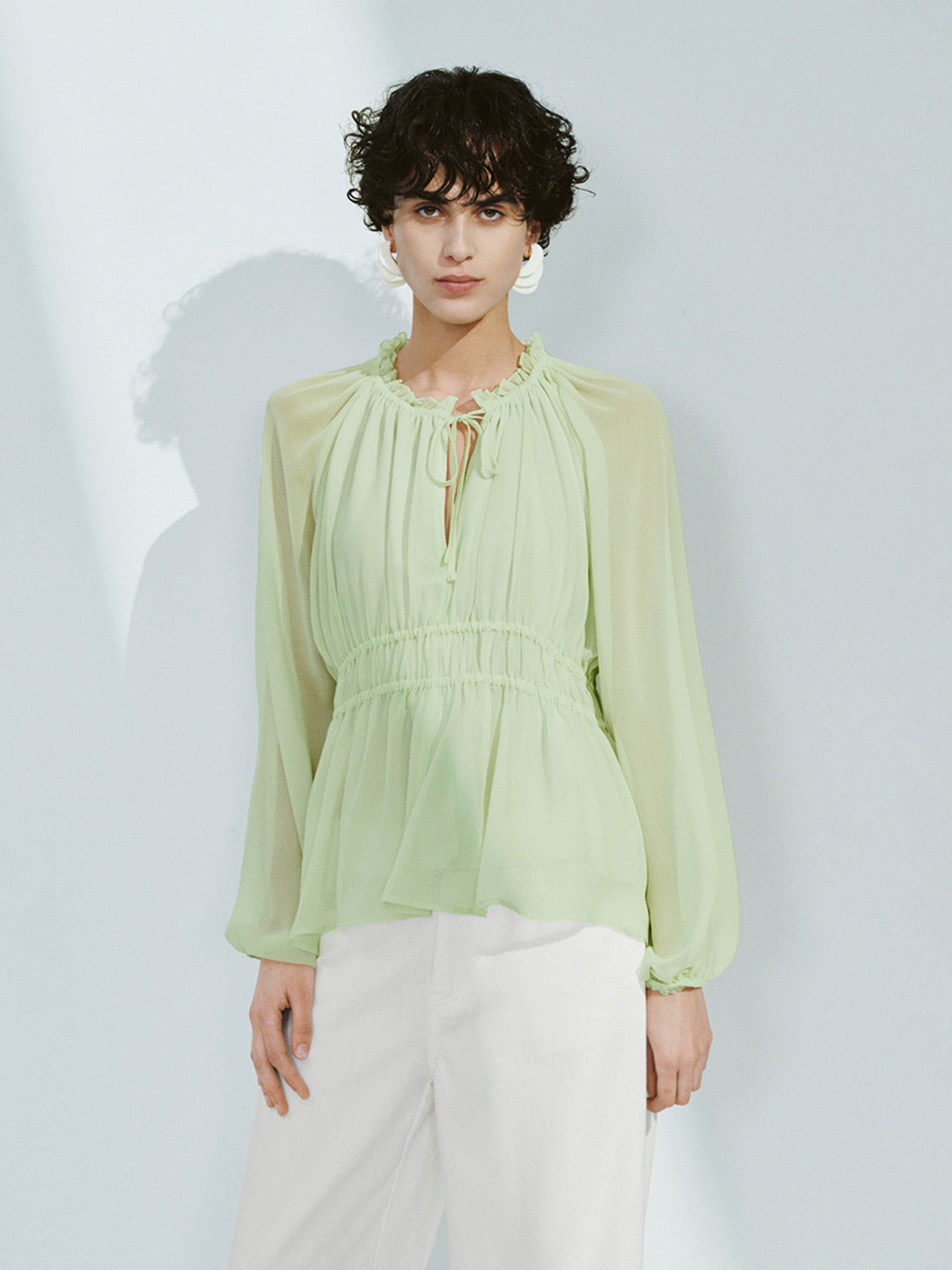 Shirred Overhead Shirt