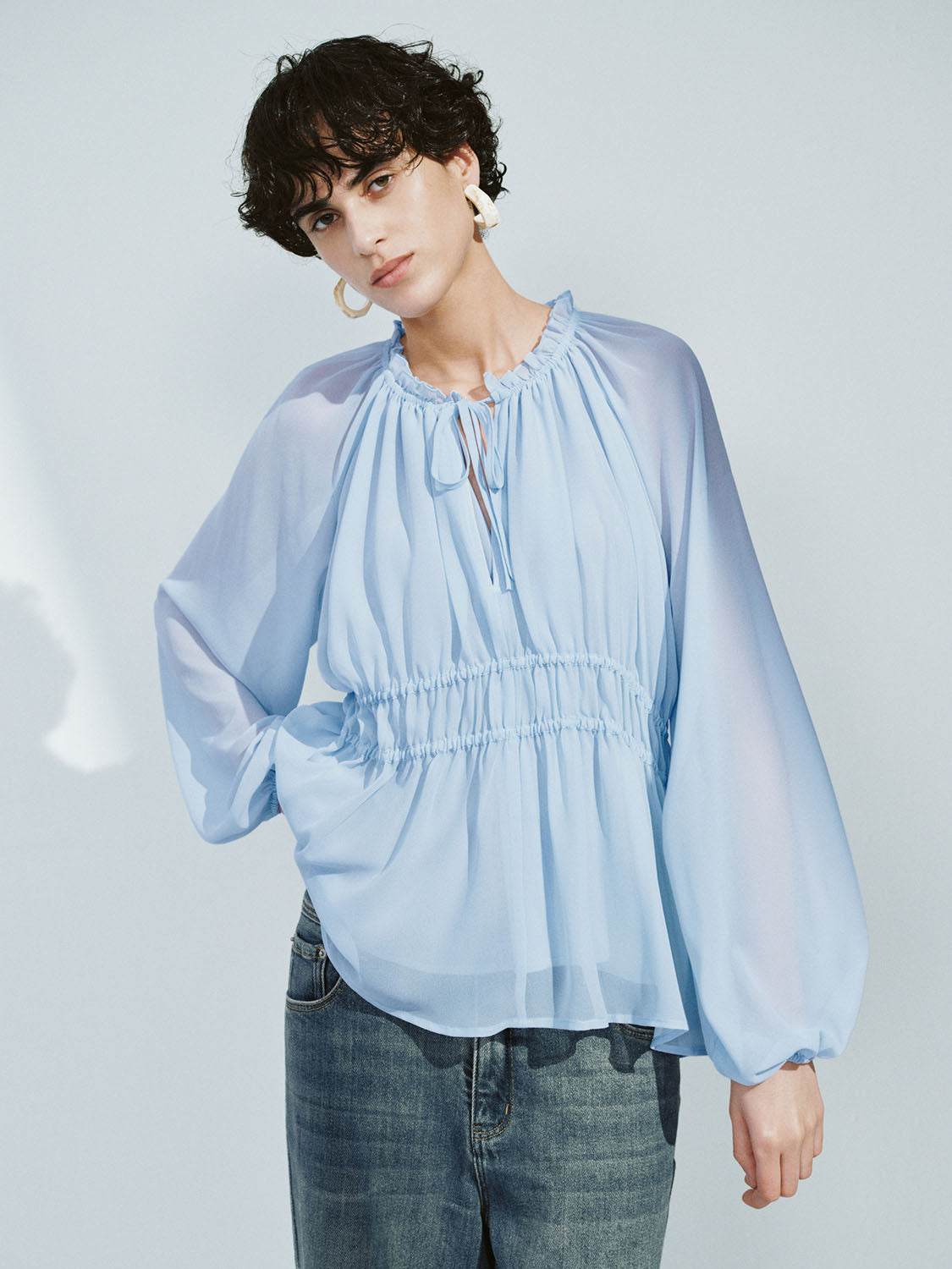 Shirred Overhead Shirt